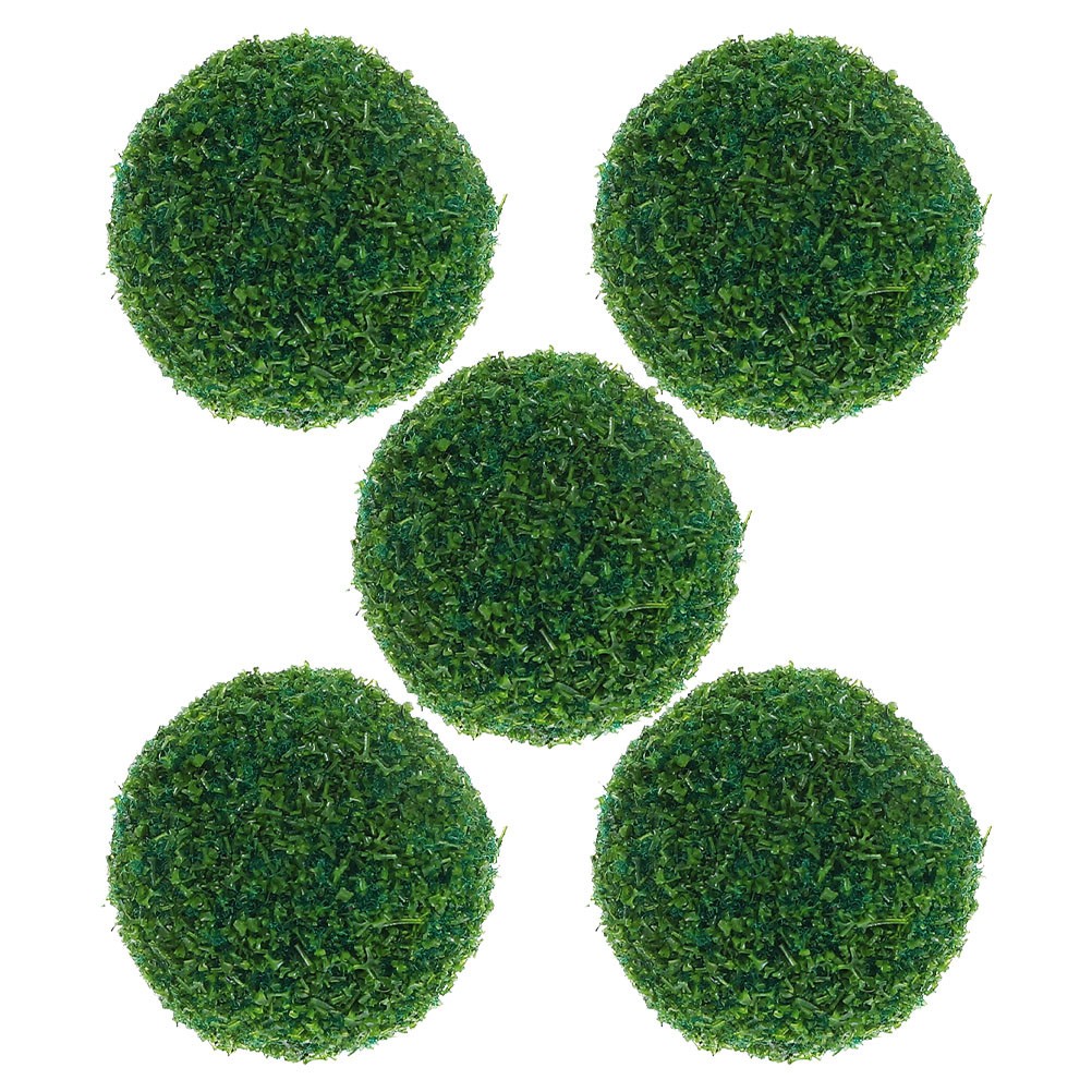 5 Pcs Faux Artificial Topiary Green Decorative Grass for Outdoors
