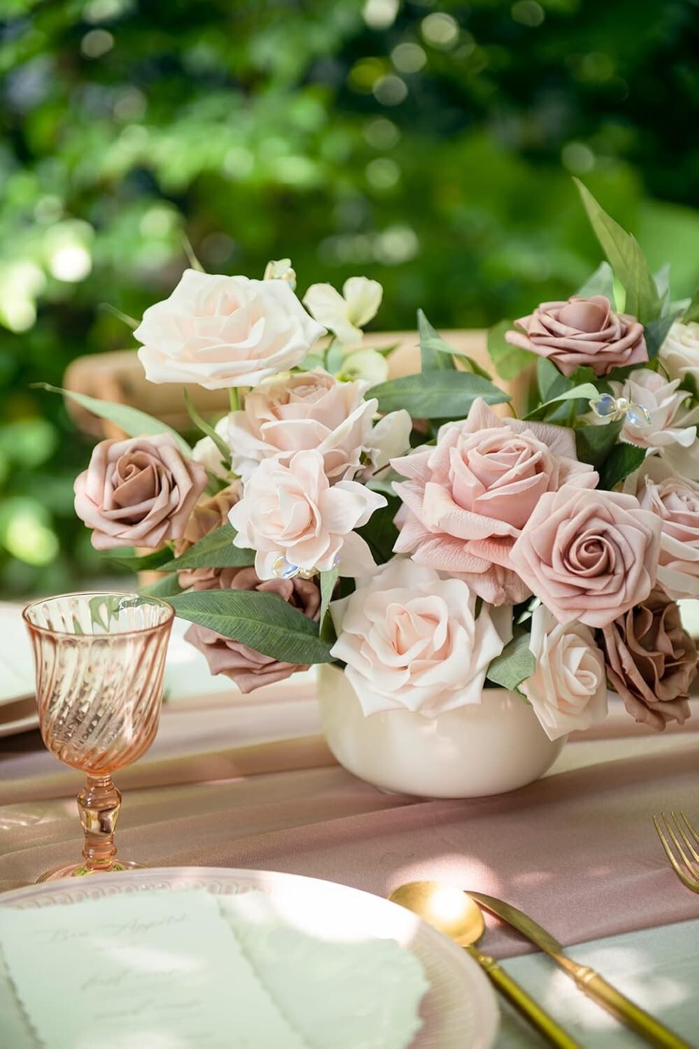 Grand Combo Box of Dusty Rose Artificial Flowers for Elegant Floral Arrangements