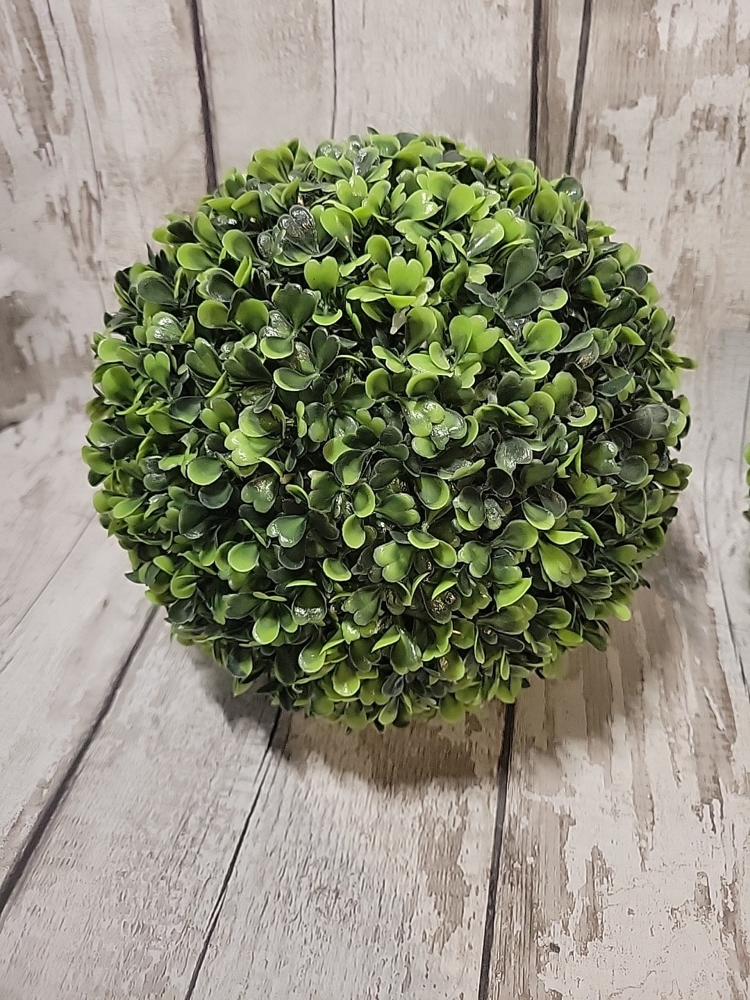 Set of 3 – 8″ inch Artifical Boxwood Round Topiary Plant Indoor Outdoor