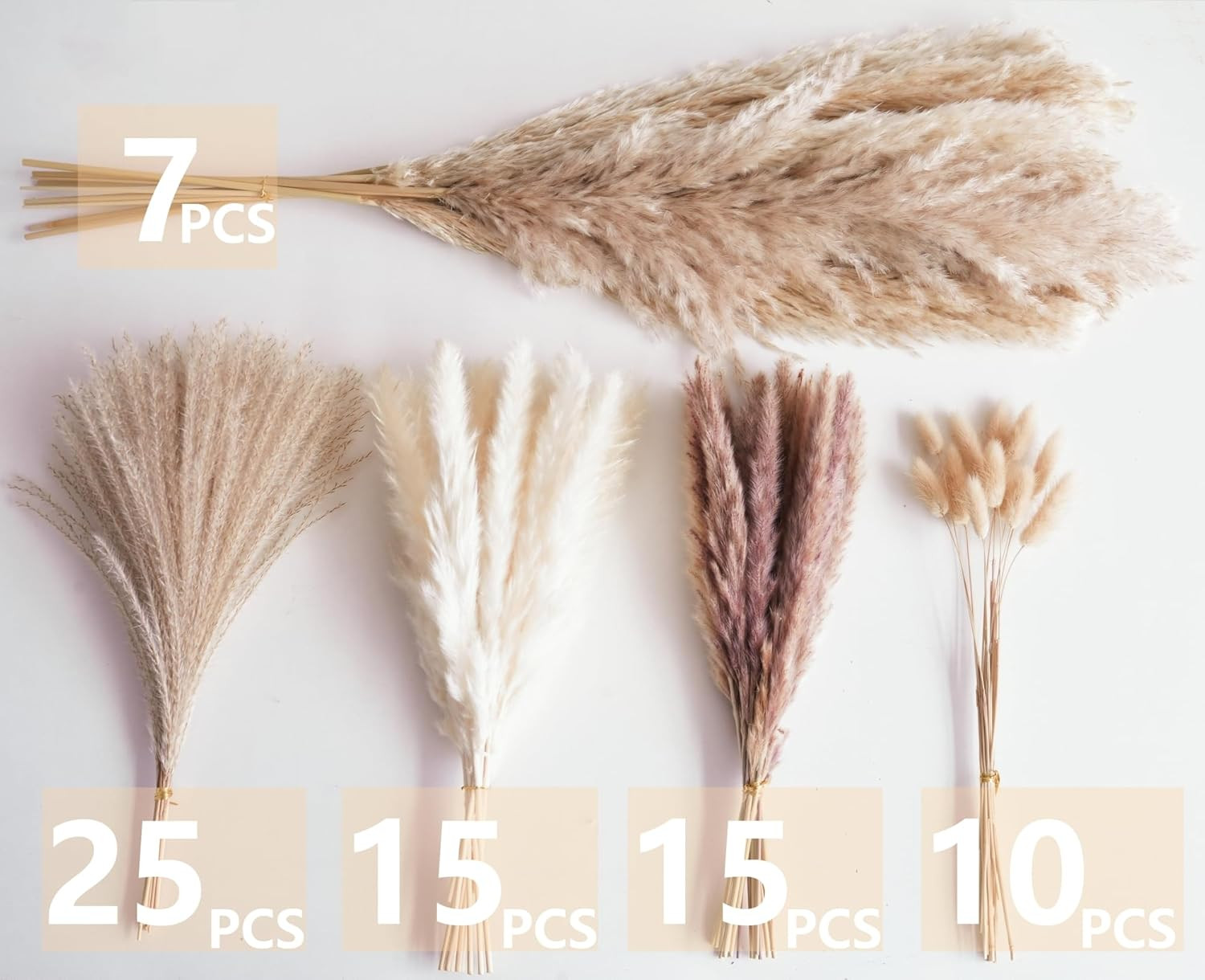 Decorative Tall Pampas Grass for Floor Vase – Premium Large Pampas Grass Decor T