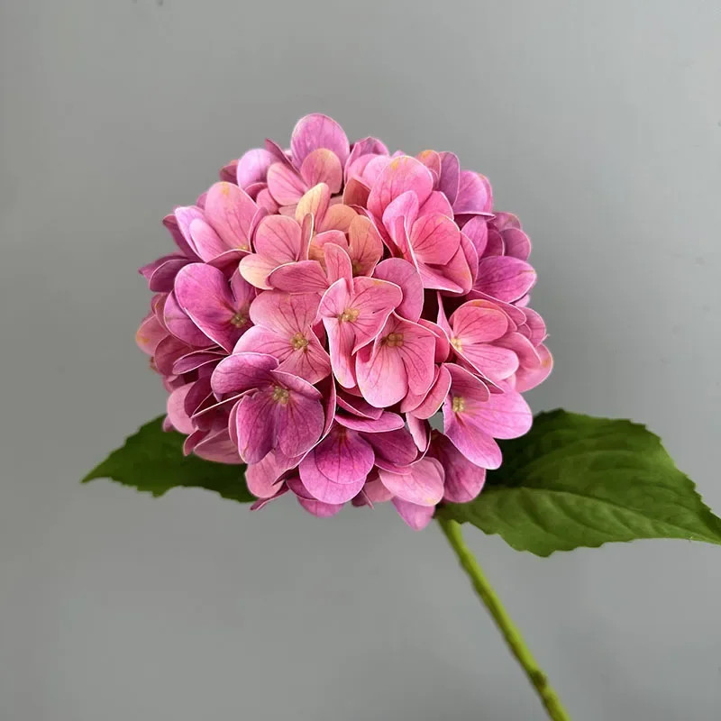 New Hydrangea Artificial Flower Real Touch Moisturizing Fake Flower Bouquet for