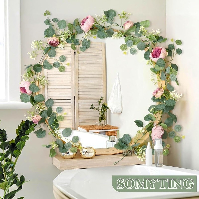 Vintage Artificial Peony Rose Garland Floral Decor Wedding Party Home Decoration