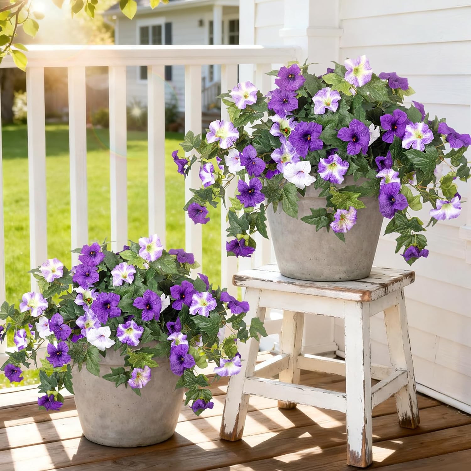 Artificial Fake Flowers Plants for Outdoor Decoration for Home Outside Garden