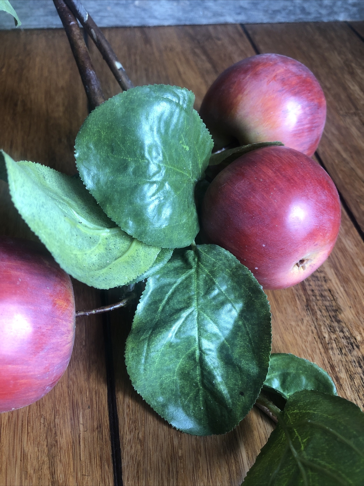 Apple Branch 1Pc Artificial Fruit Decoration Flowers Leaves Garden Home Deco DIY