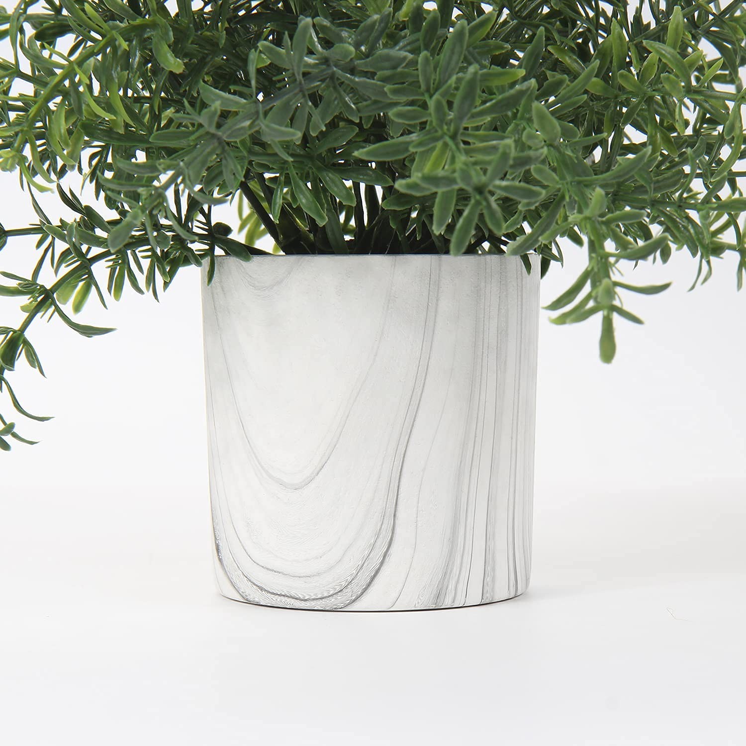 Faux Plants Indoor Artificial Mini Potted Plastic Eucalyptus Table Decor