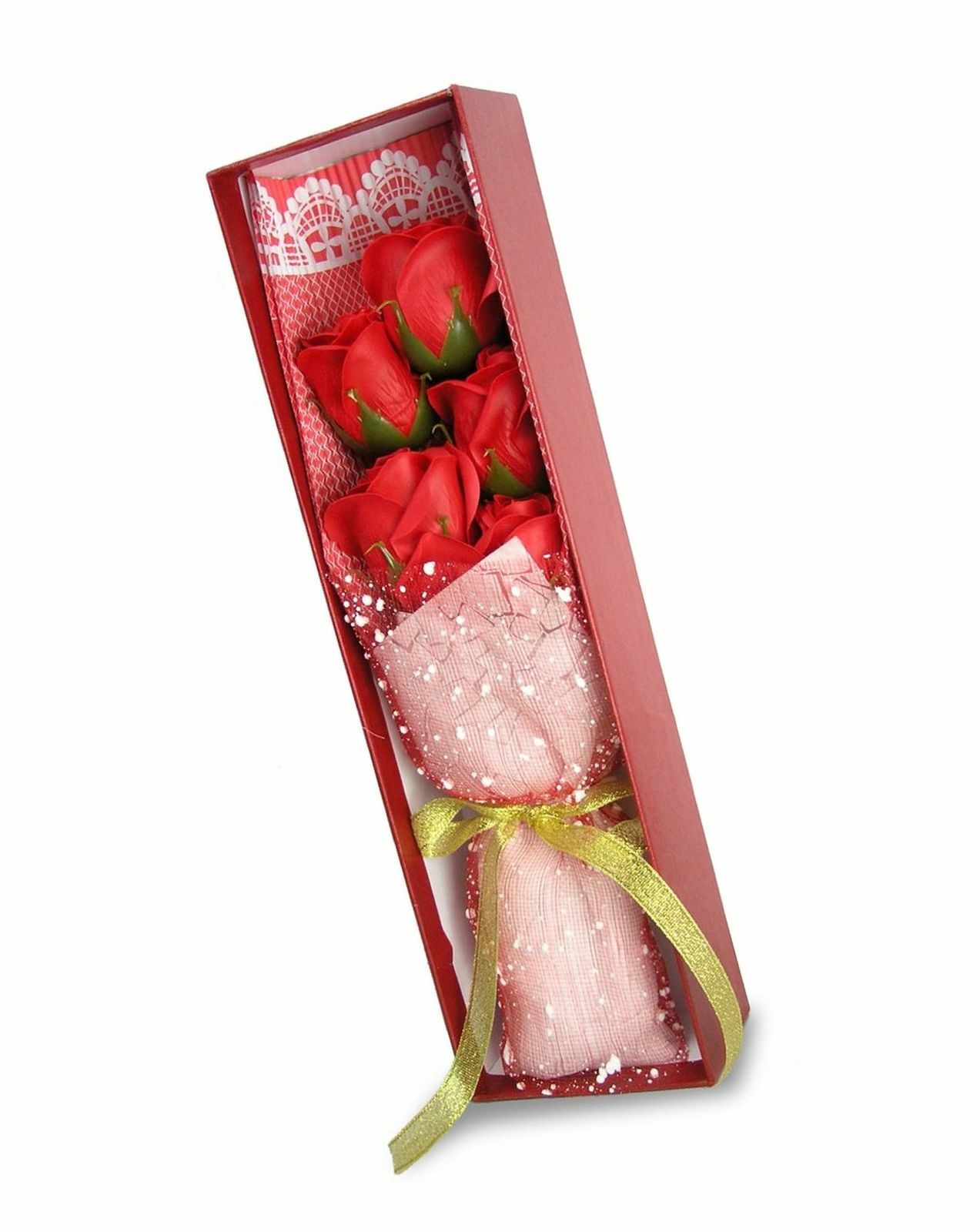 VALENTINE’S DAY GIFT. Set of 5 Red Rose Bouquet in a Box !!US SELLER !!