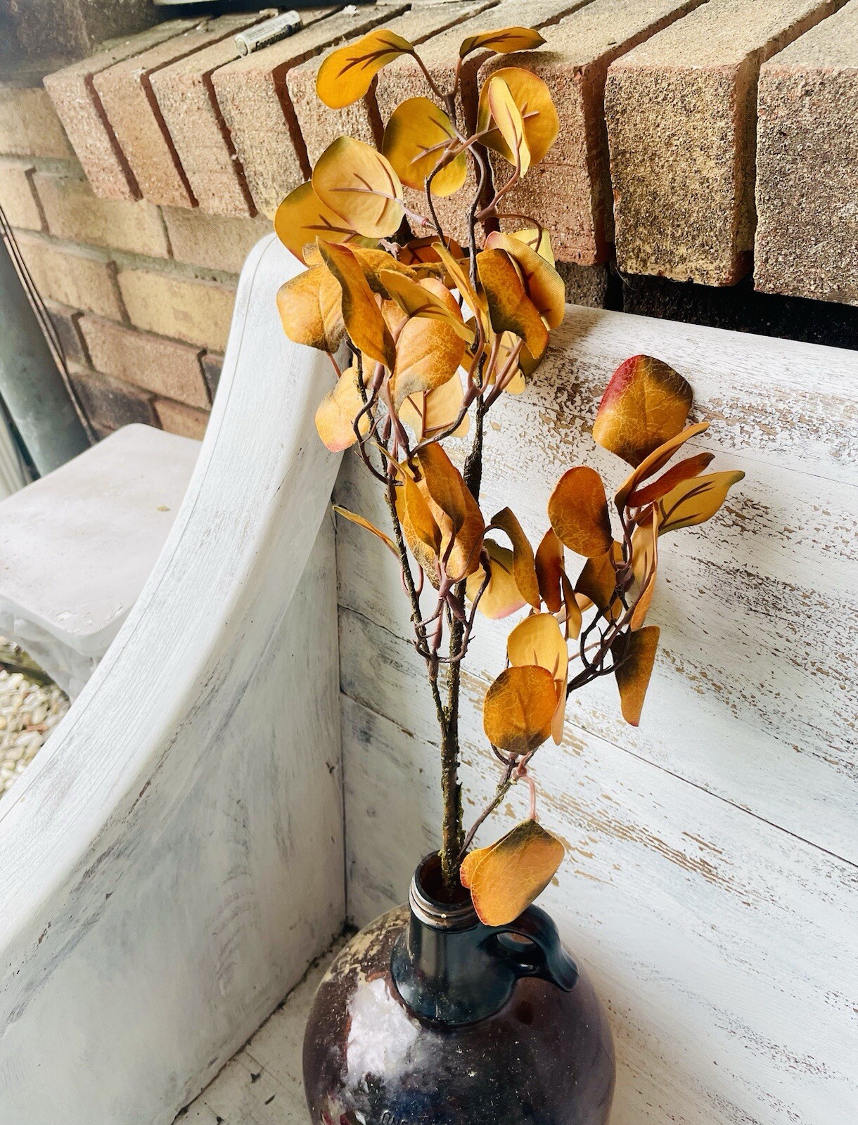 Gold Eucalyptus Pick, 28” One Pick Only
