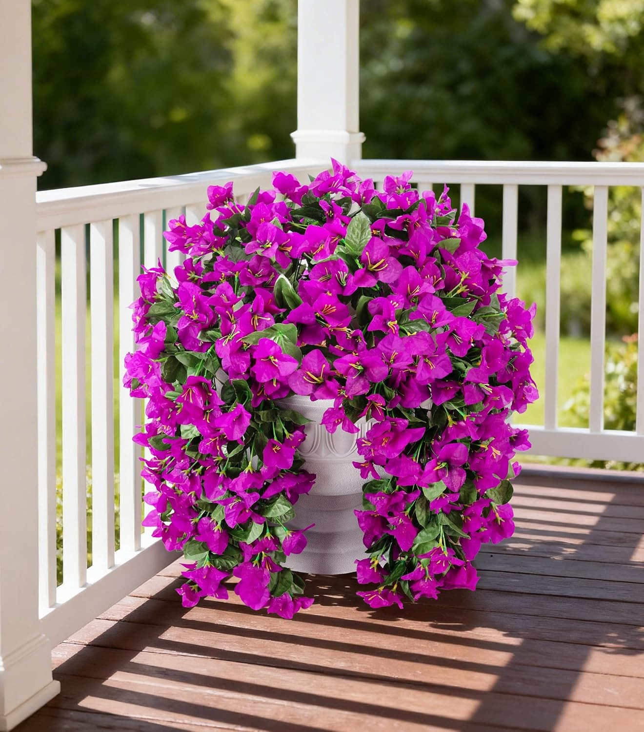 Faux Bougainvillea Artificial Flowers Plants for Outdoors Outside Decoration,
