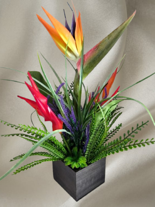 Artificial bird of paradise table decoration, weddings, centerpiece OR
