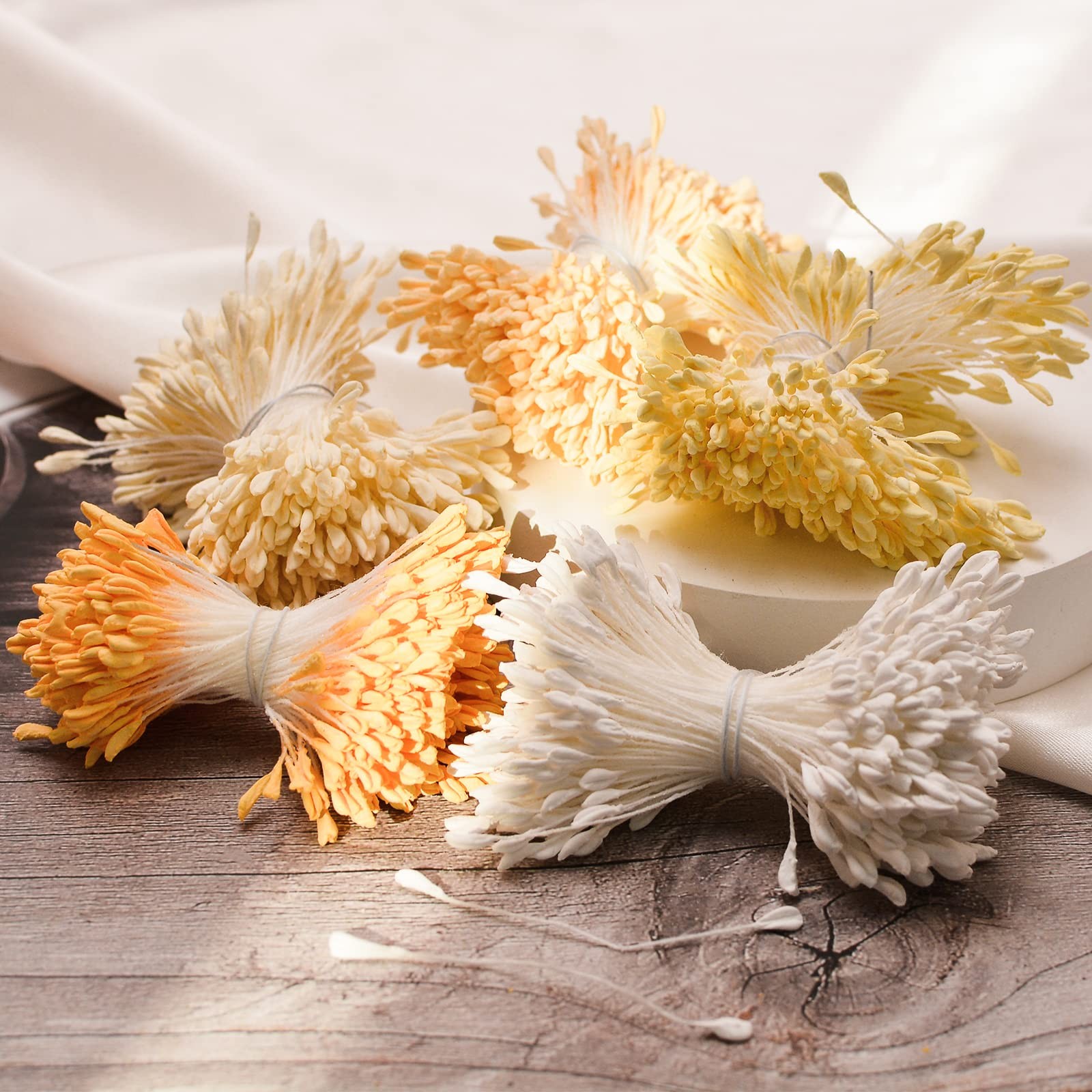 1700 PCS Matte Malt Stamens For Crafts Artificial Flower DIY 5 Styles