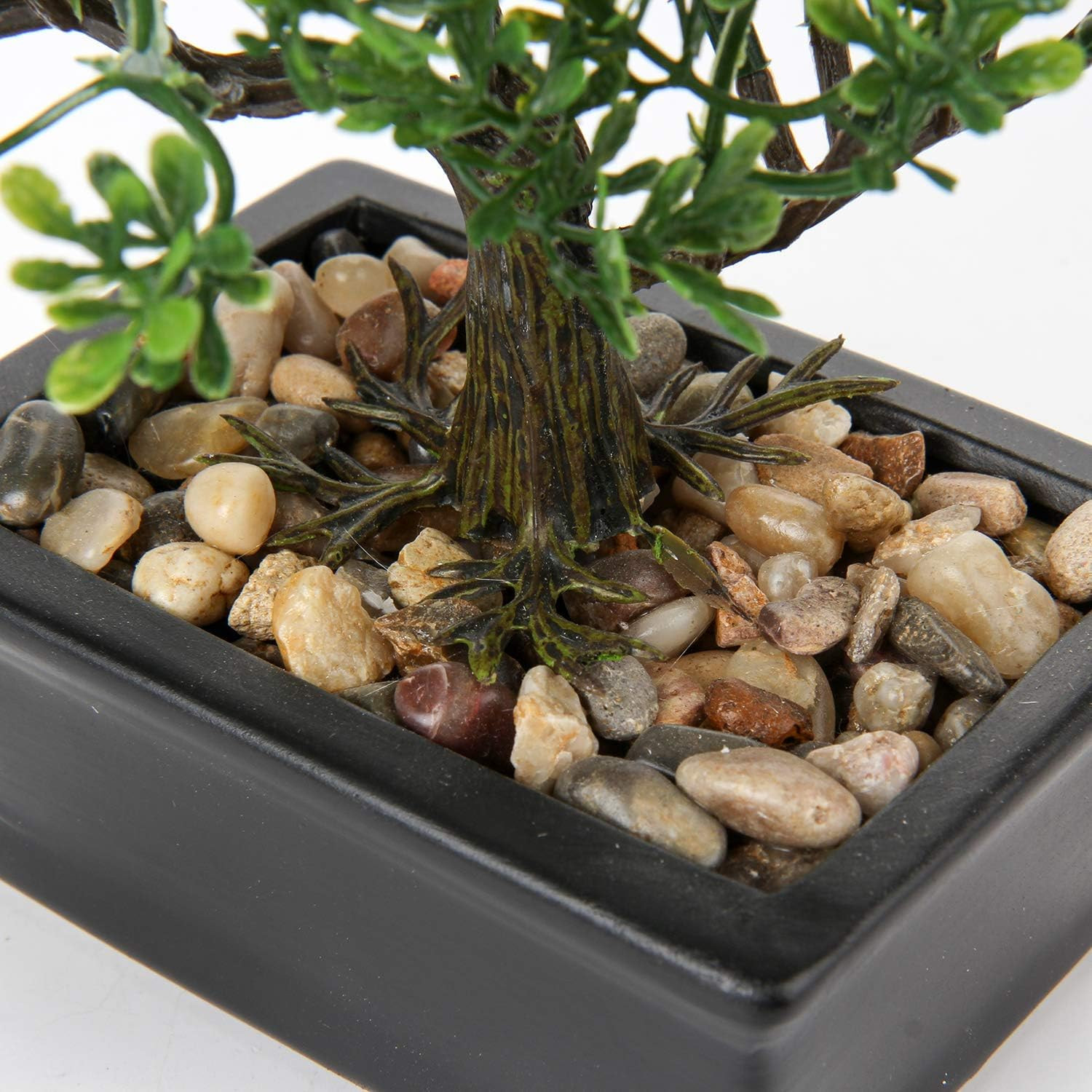 Artificial Bonsai Tree Juniper Faux Plants Indoor Small Fake Plants Decor with C