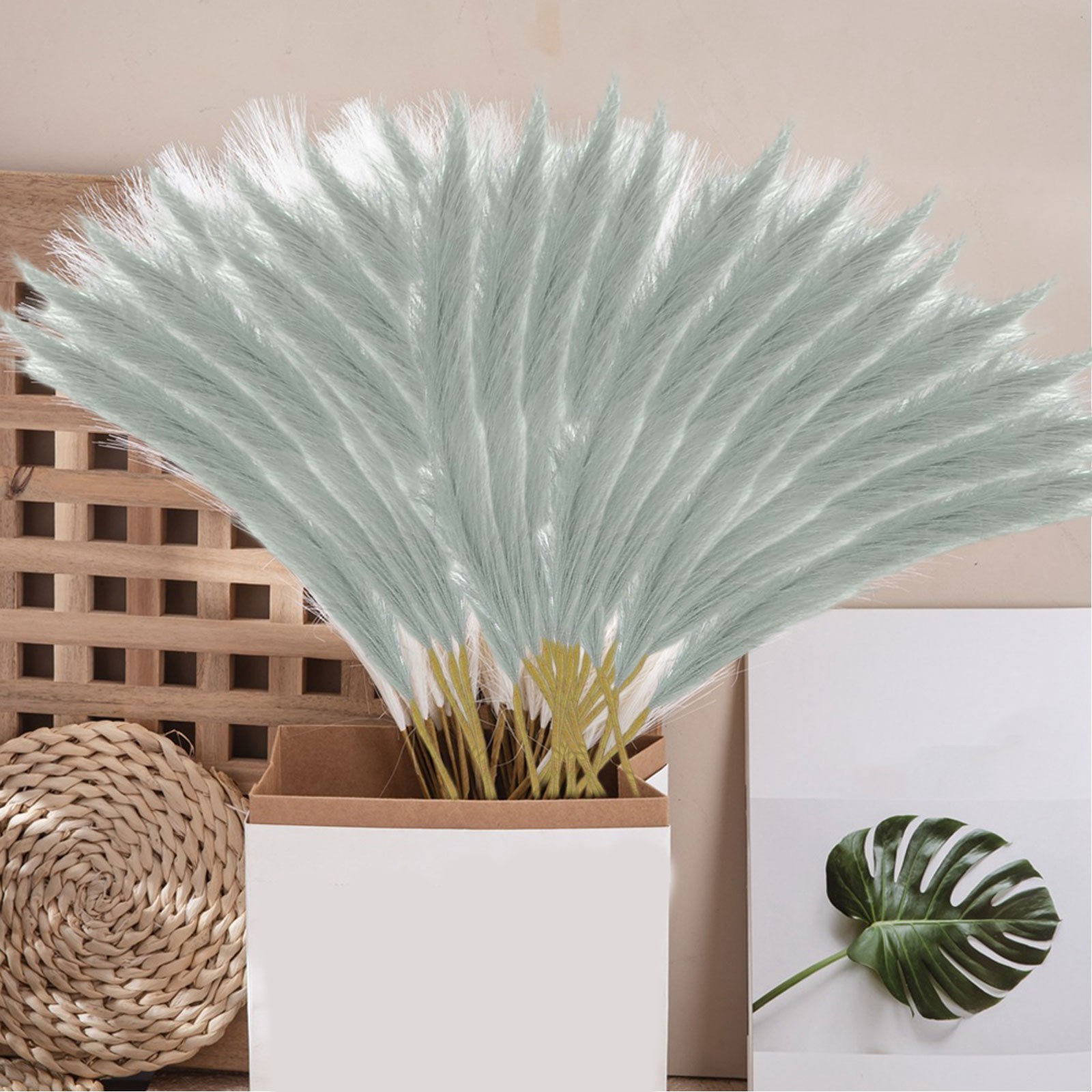 Premium Mini Artificial Flowers Pampas Reed Grass for Wedding Decoration