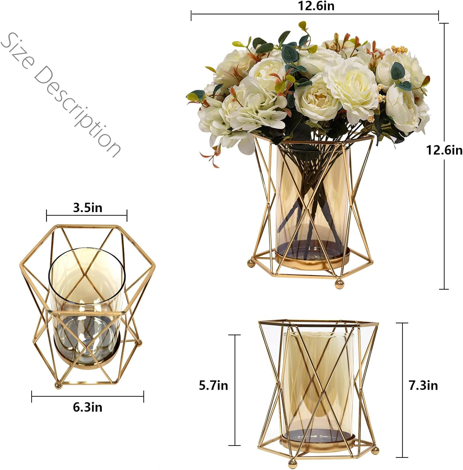Silk Peony Bouquet in Vase – Elegant Faux Flowers for Home Decor & Centerpieces