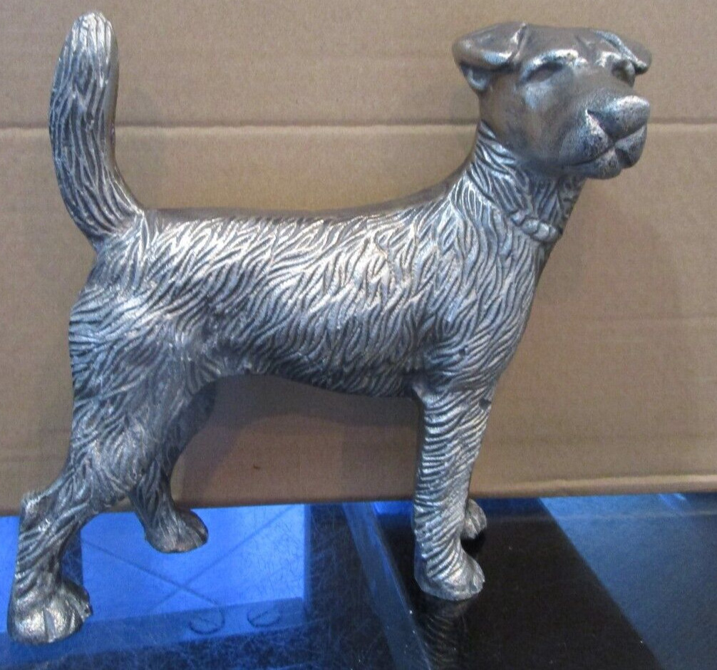 Pottery Barn Vintage iron silver Finish dog Object Photo shoot sample # 2