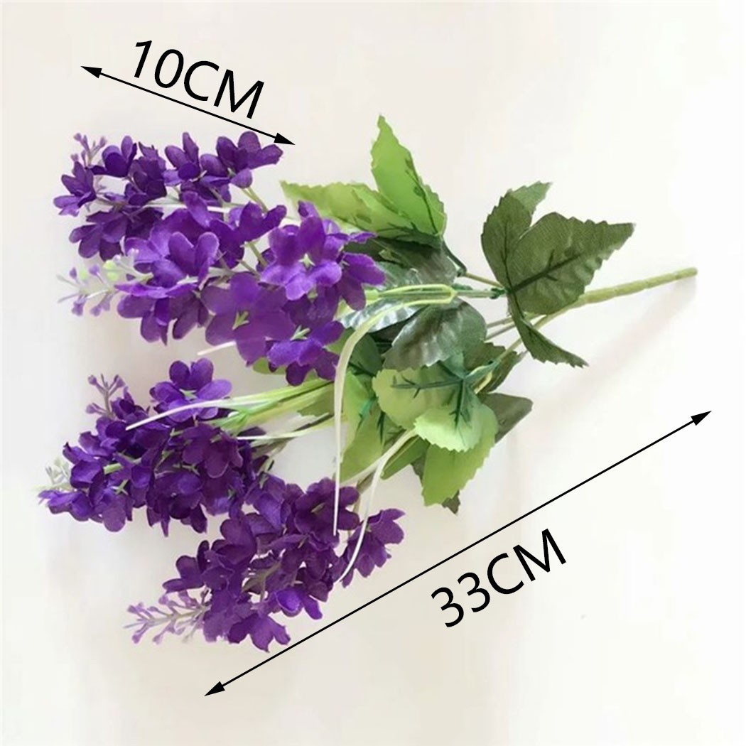 5Heads Artificial Hyacinth Flowers Bunch Wedding Home Grave Outdoor Bouquet