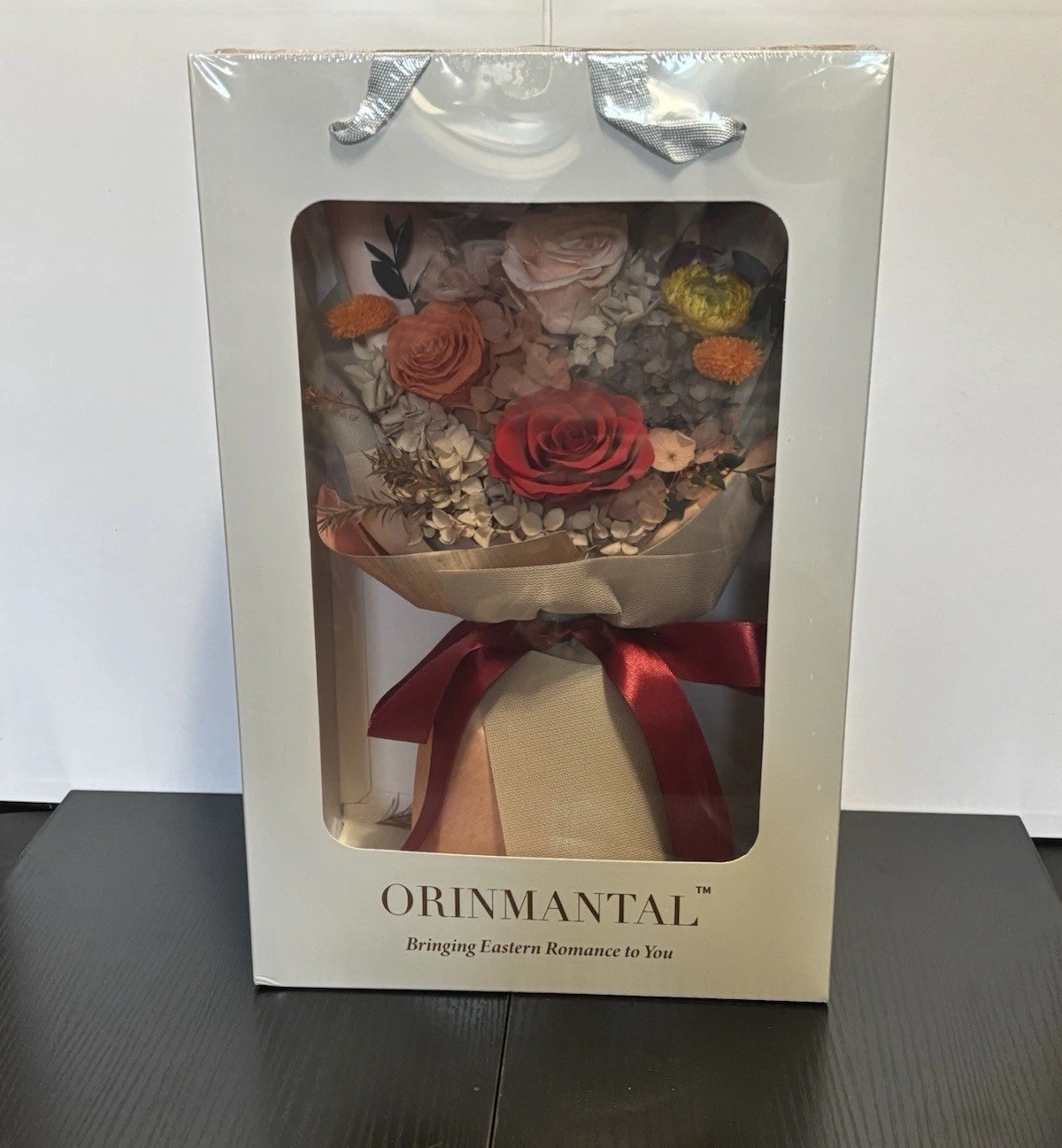 Preserved Flower Bouquet Flowers Gift Valentines Anniversary Mixed Flowers Box