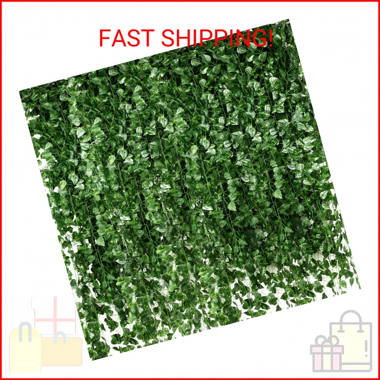 Yuxung 24 Pcs 158ft Fake Vines Bulk Artificial Ivy Garland Greenery Hanging Vine