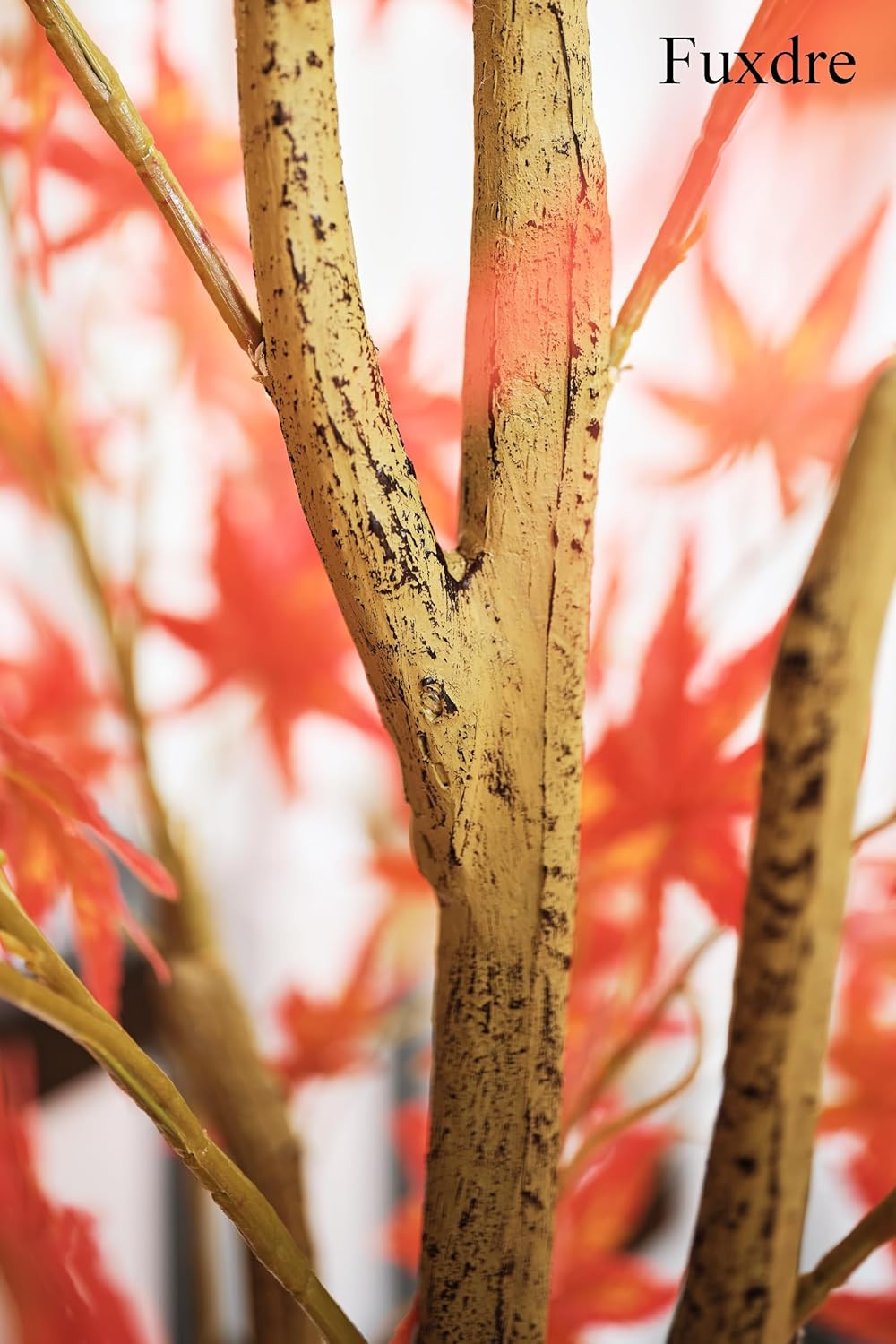 6ft Autumn Maple Artificial Tree with Red Leaves for Fall Home Decor