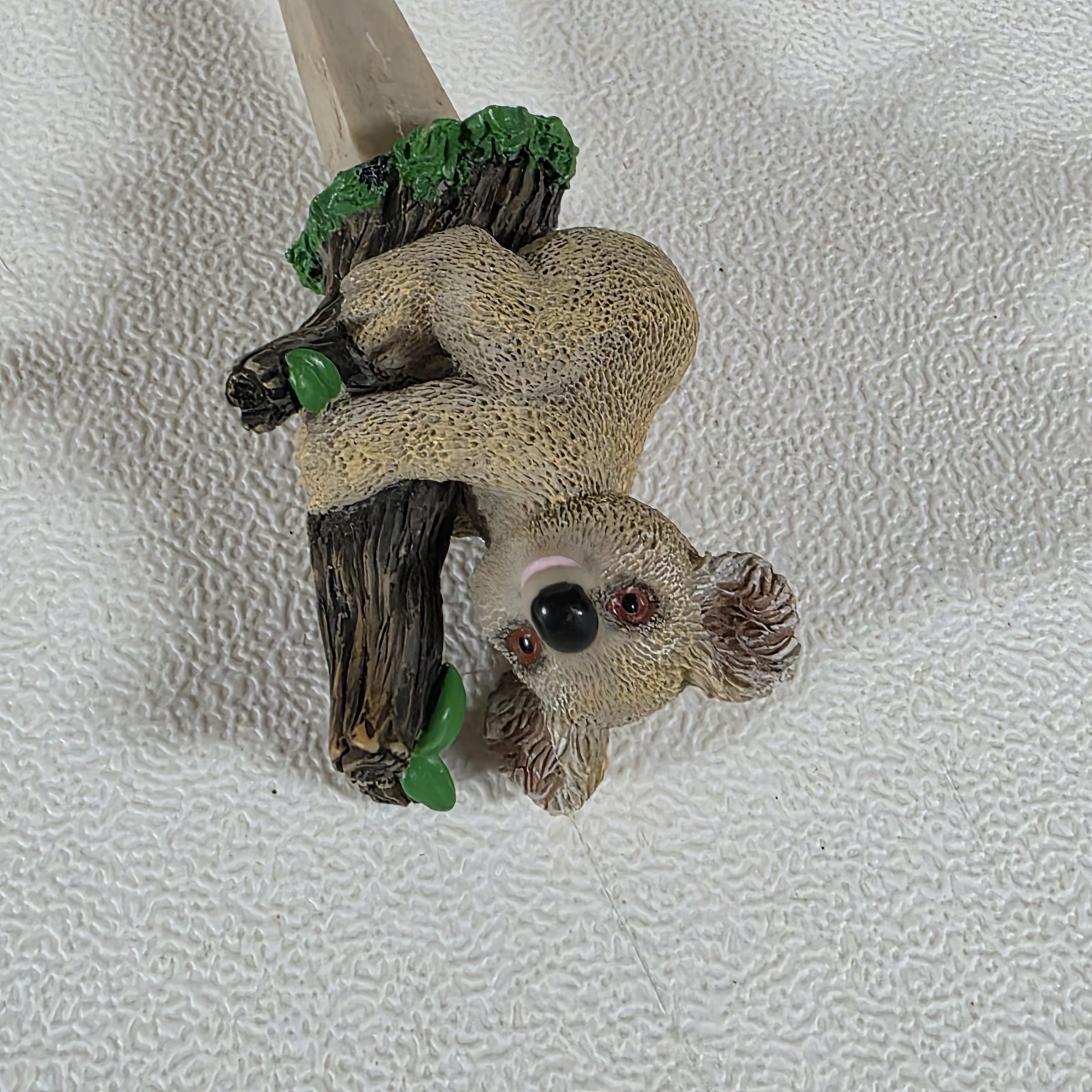 Koala Climbing Tree Plant Pick Flower Pot Decor Indoor Outdoor Figure Wide Post