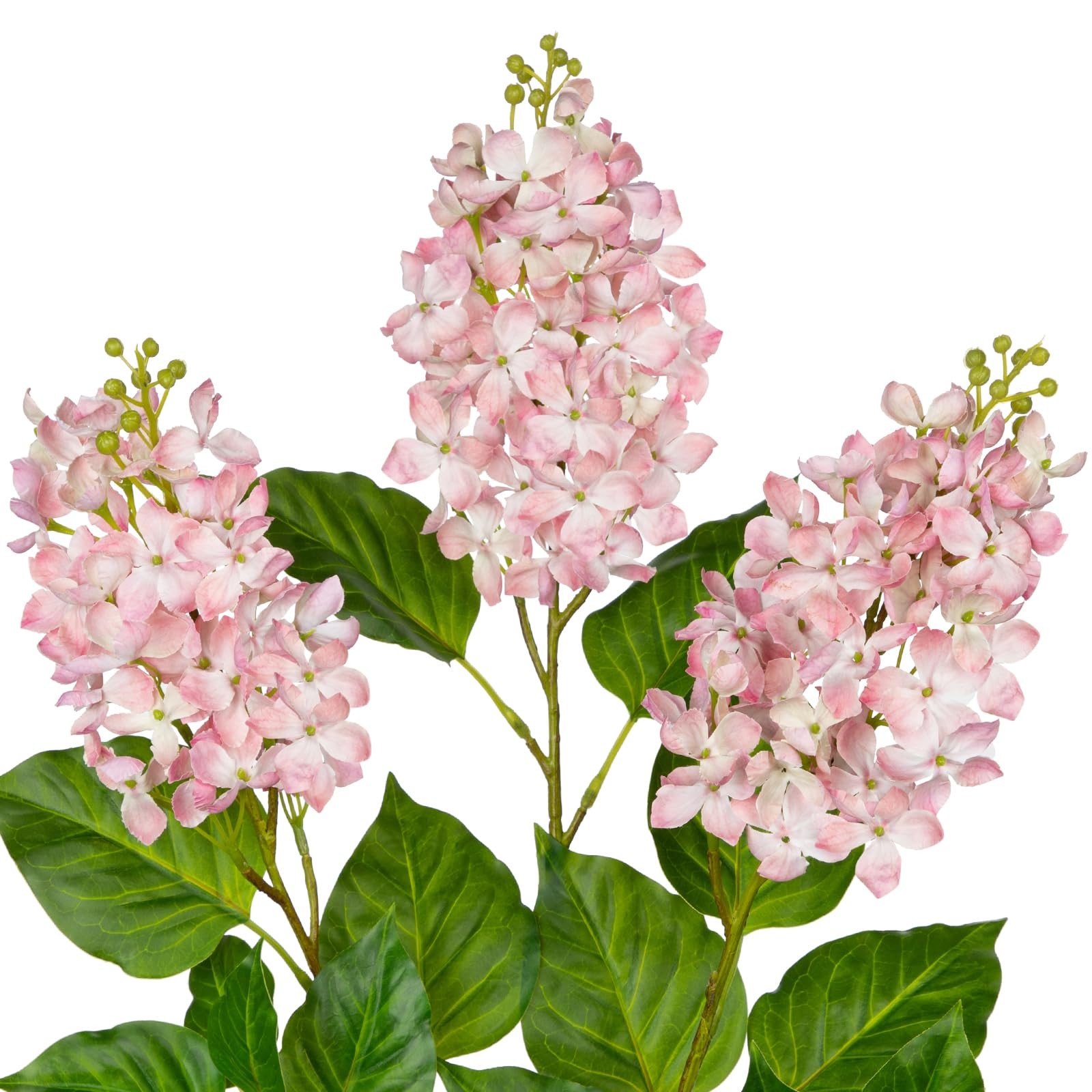 Artificial Lilac Flowers 30″ Tall – Set of 3 Silk Lilac Flower Stems for Home…