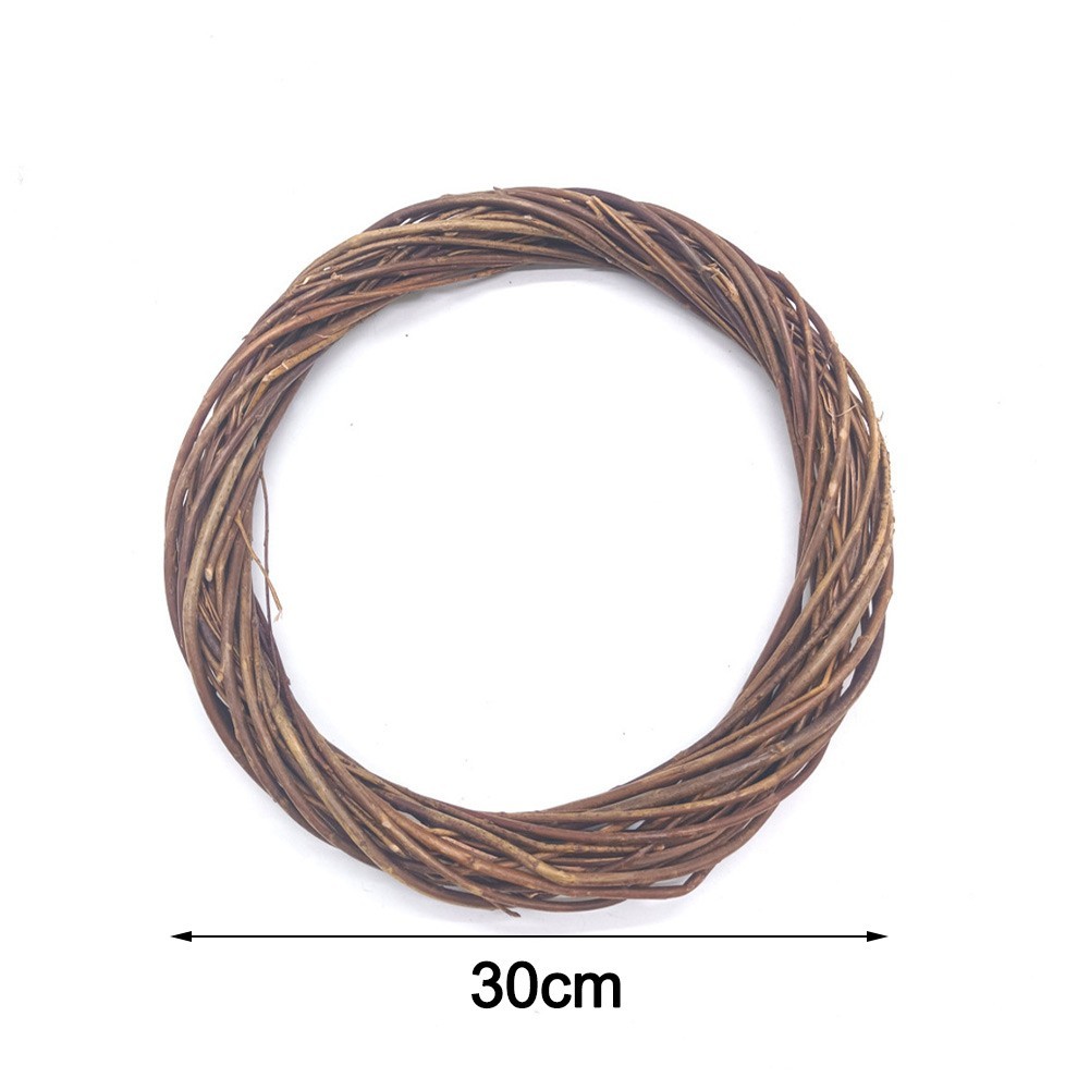 Natural Rattan Garland Base for For Diy Wreath Design Wall Door Home Decor Use