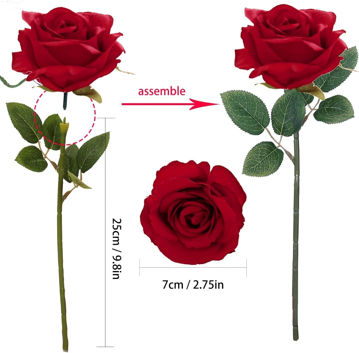 Burgundy Silk Roses 12 Pack with Flexible Stems for Creative Floral Arrangements