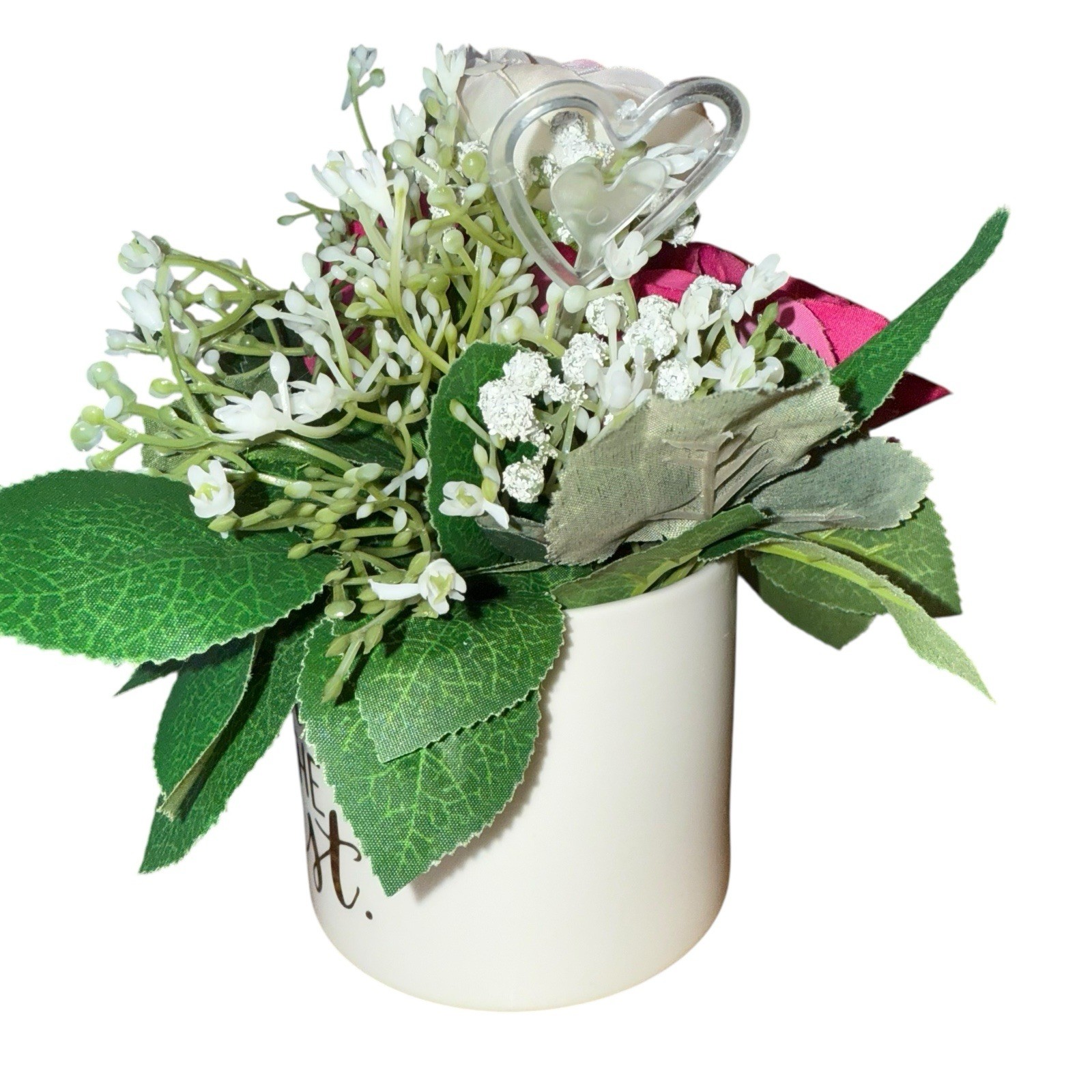 Floral Arrangement Coffee Mug Cup Decoration Table Counter Top Gift New