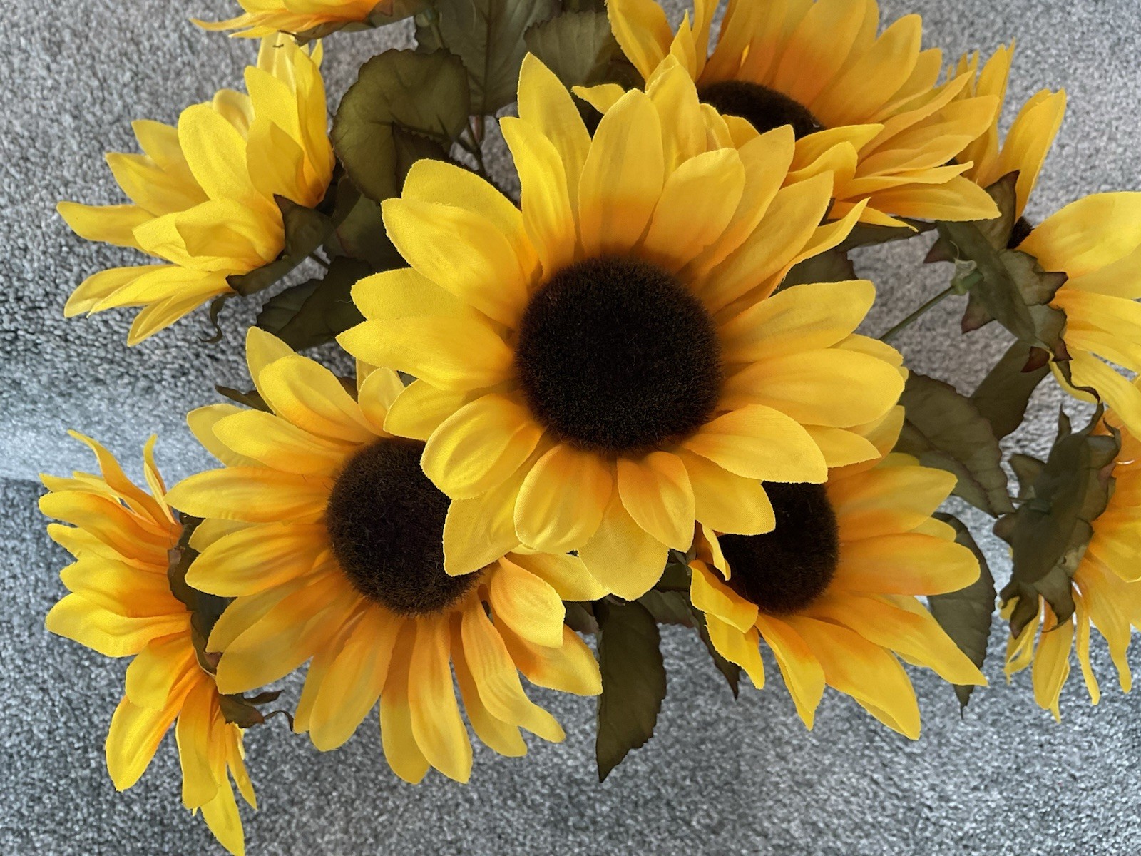 Artificial Fall Sunflower Bouquet ~ 18” Tall ~ (11) Heads ~ Fall Decor