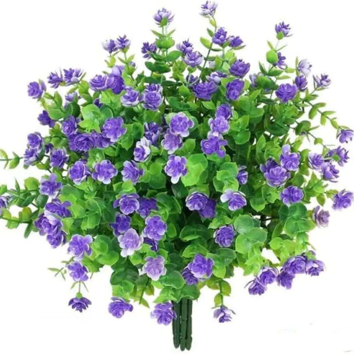 32 Bundles Artificial Plastic Fake Flowers UV Resistant Plants Outdoor Decor new