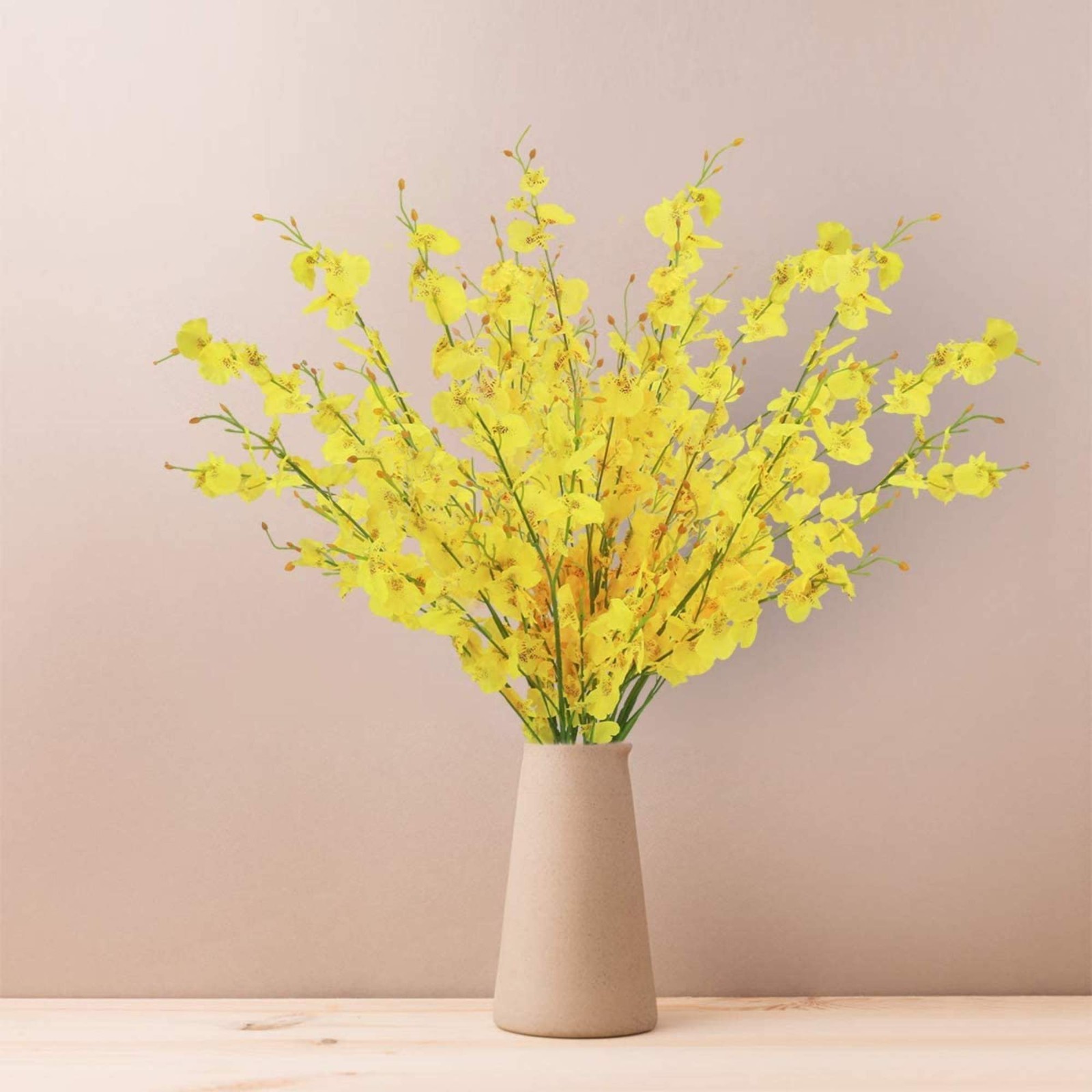 12pcs 37″ Artificial Dancing Lady Orchids Flowers Silk Tall Floral Stems