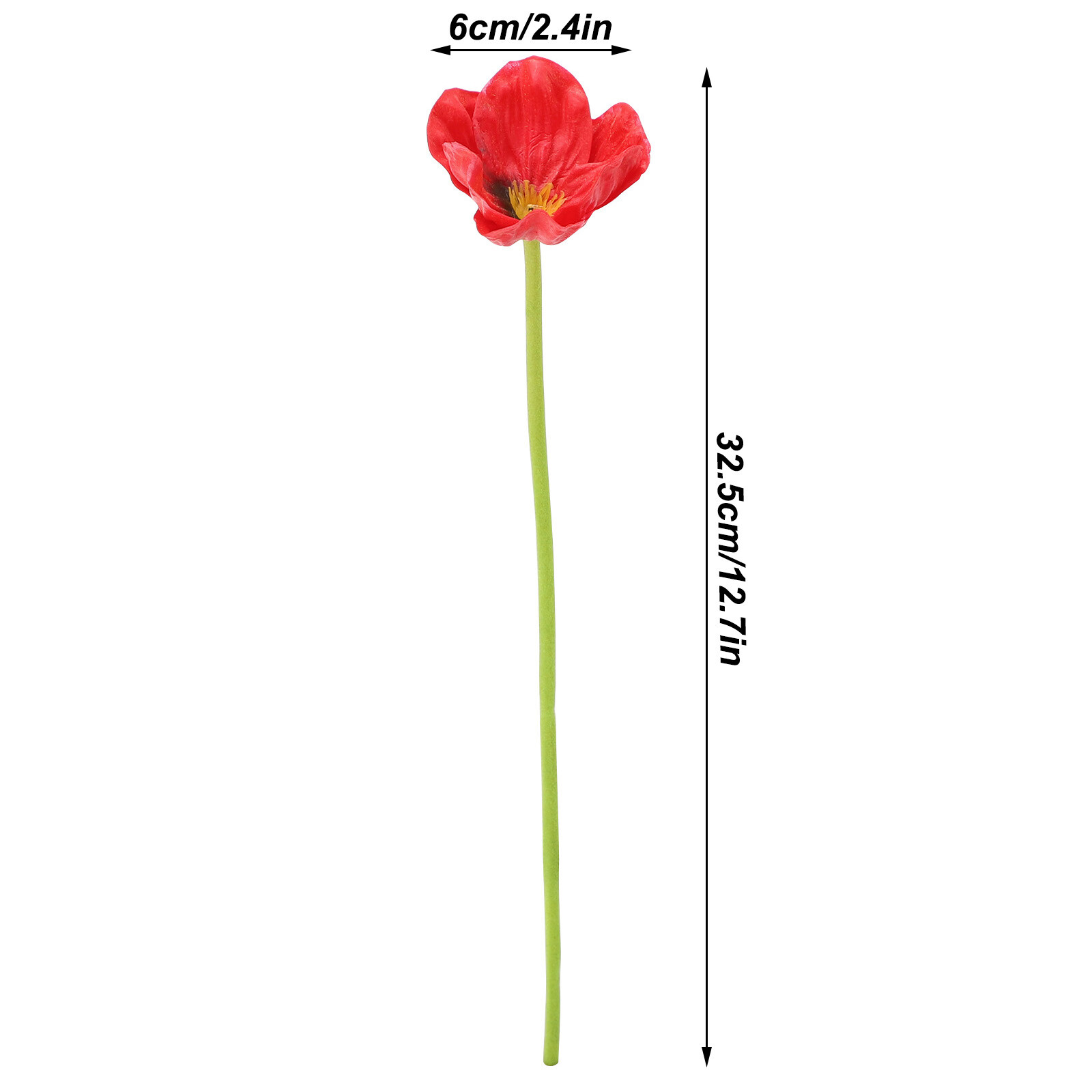 Artificial Poppy Silk Flowers Wedding Bouquet Desk Room Decor Ornaments Deco FFG