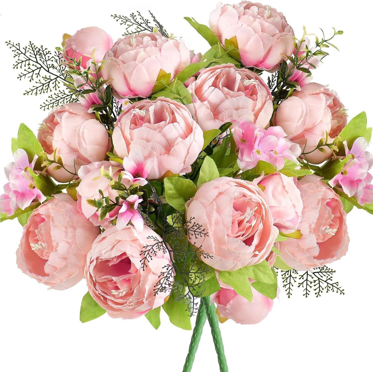 Artificial Peonies Flowers Bouquets for Wedding Decor Floral Centerpieces Cha…