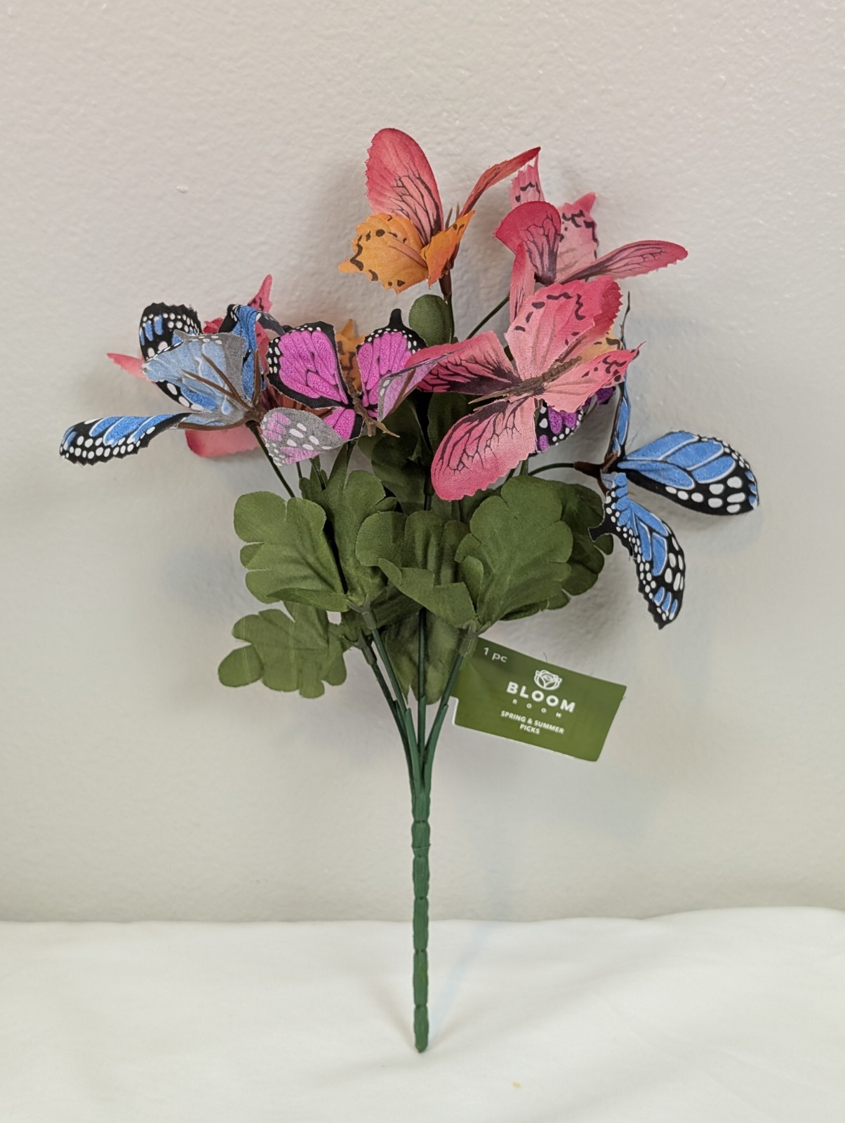10pc Artificial Butterfly Floral Picks Bouquet Stems Spring Summer Home Decor