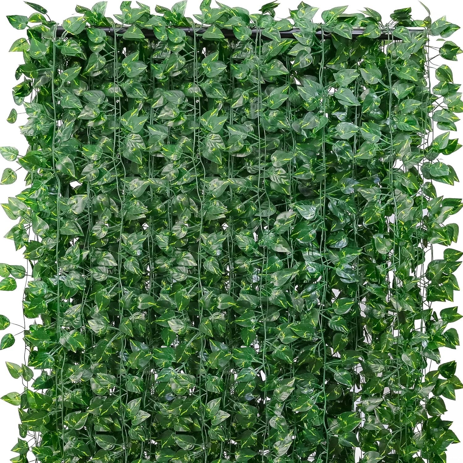Realistic Ivy Leaf Hanging Garland – 77 Feet for Home and Event Decor, 11 Pack