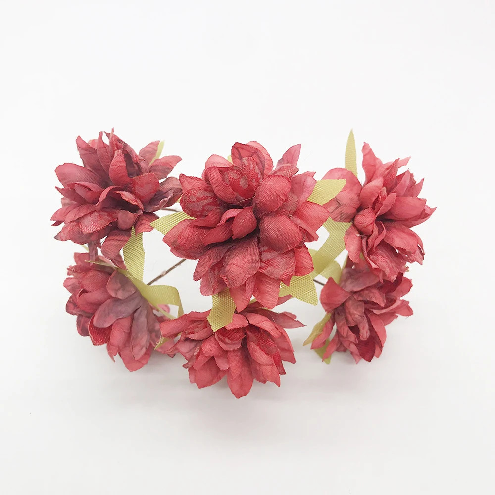 Artificial Flower Silk Peony Home Christmas Handmade Decorative Flower Wall Garl