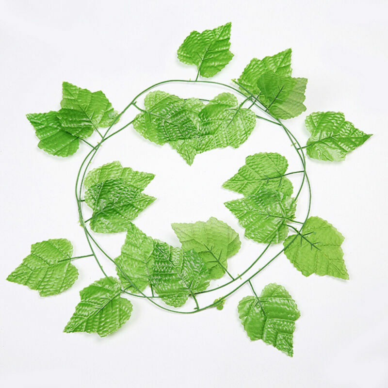 12Pcs plastic vine simulation plants /Pack Silk Ivy Vine Fake Vine Leaves