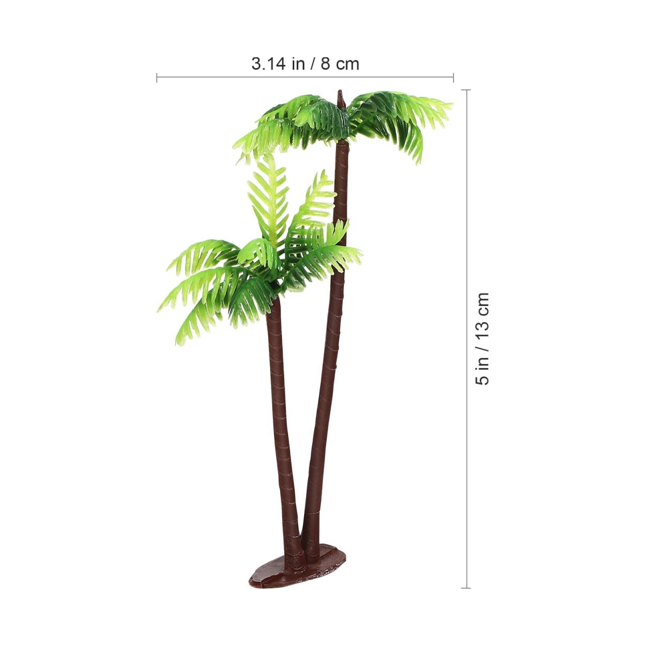 Artificial Plants Miniature Palm Tree Mini Artificial Tropical Tree Coconuts …
