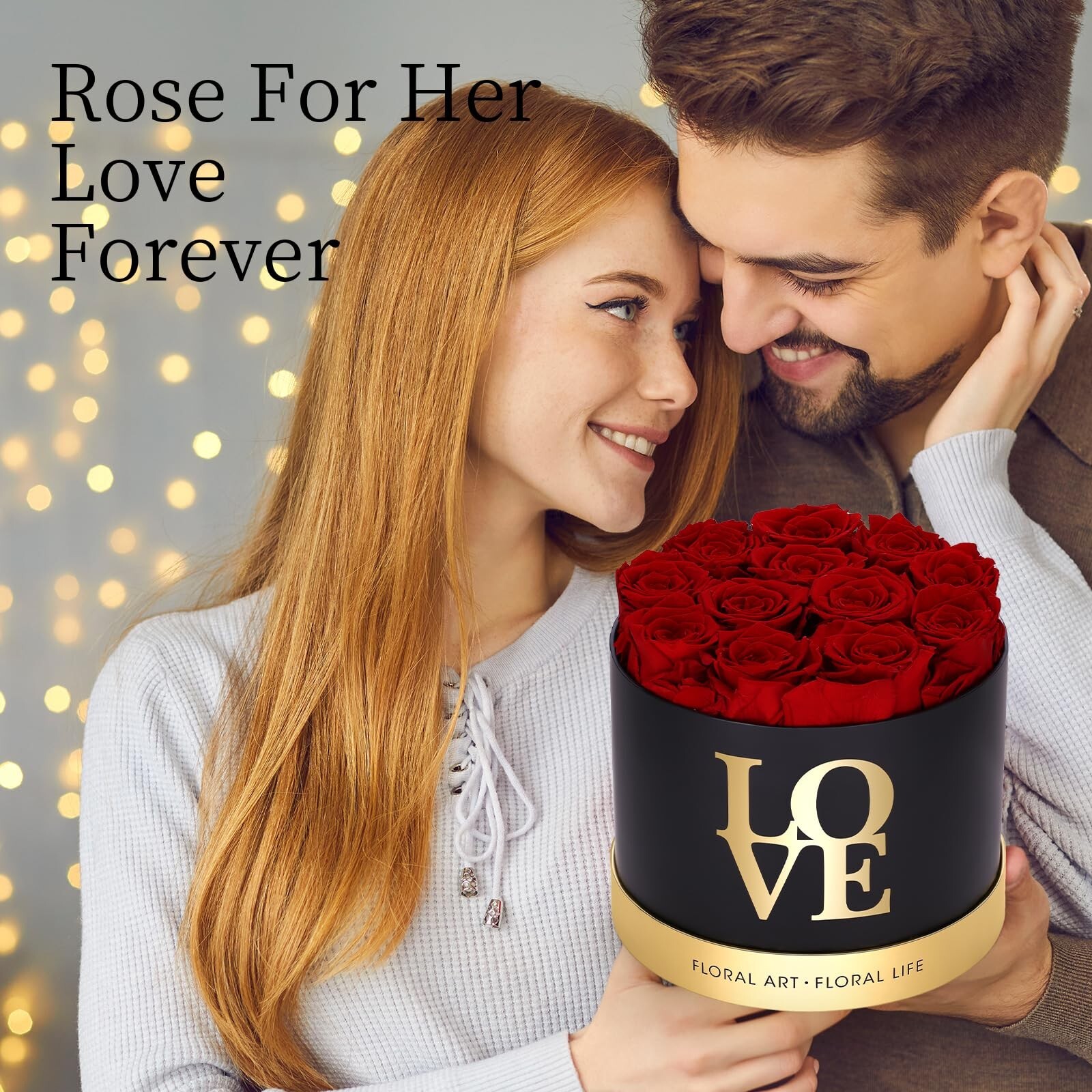 Forever Roses in a Box, 100% Real Roses That Last Up to 3 Years, Preserved Fl…
