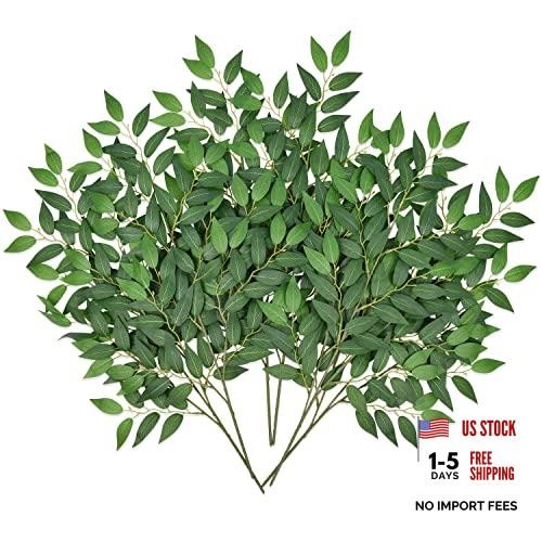 26″ Italian Ruscus Greenery Stems – Artificial Green Leaf – 16 Matte Green