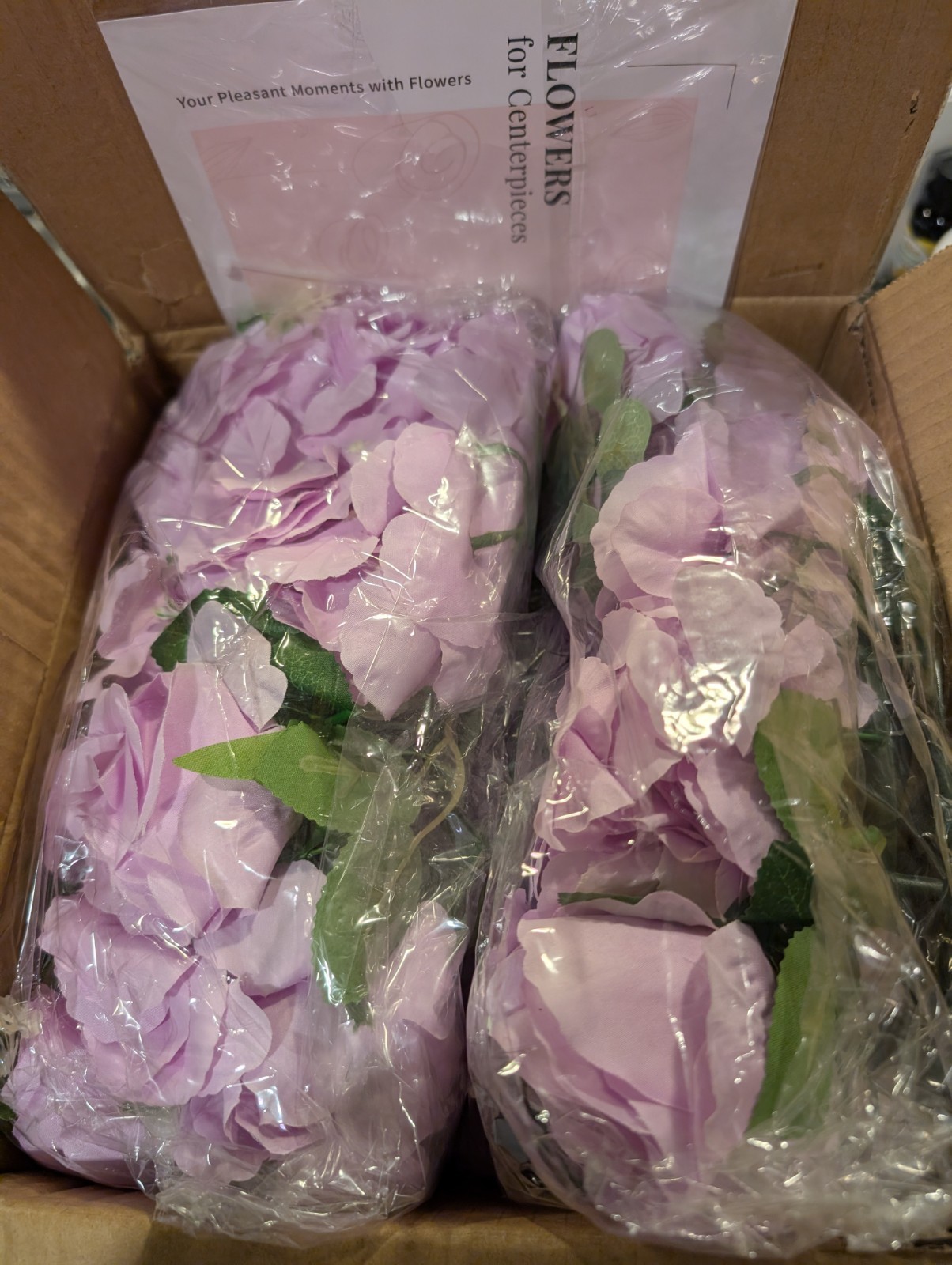 NEW 2 Purple 14.2″ Artificial Flower Balls Centerpieces for Wedding S2-1