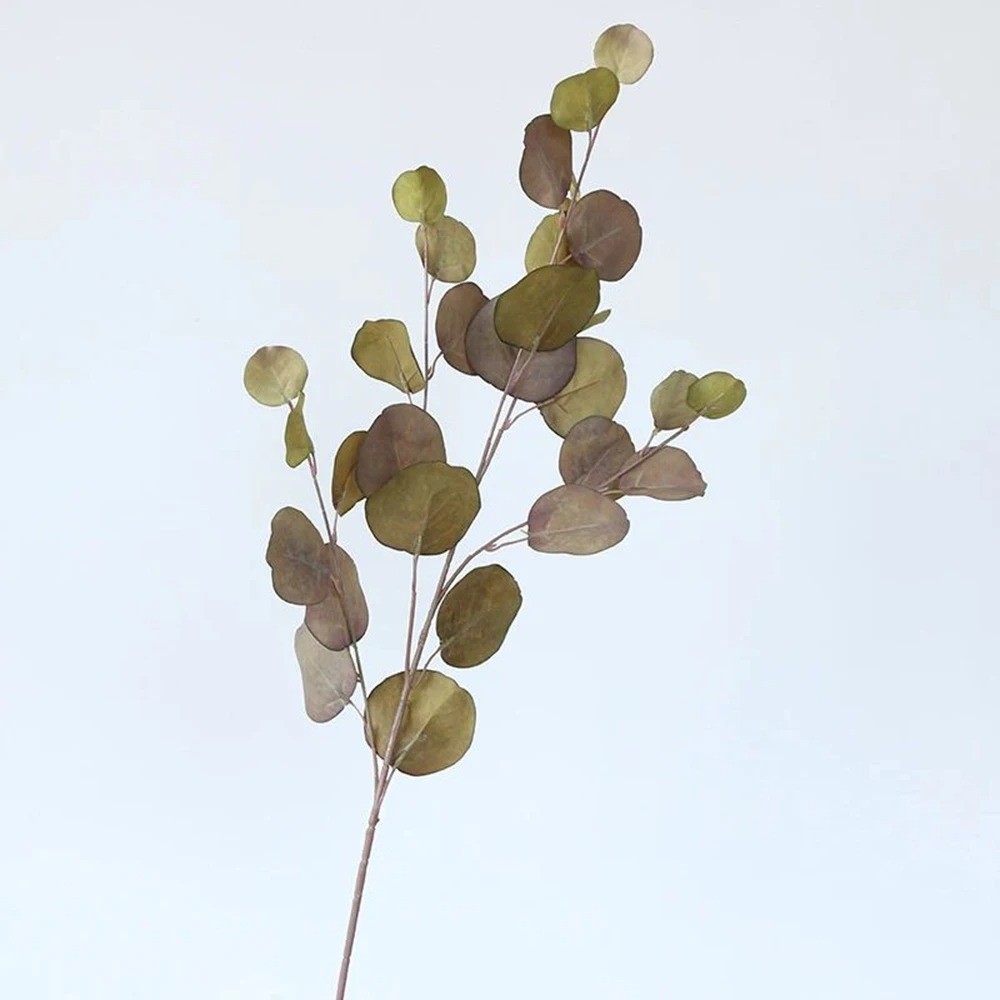 Artificial Eucalyptus Long Stem Leaves Money Plant Wall Home Wedding Decor