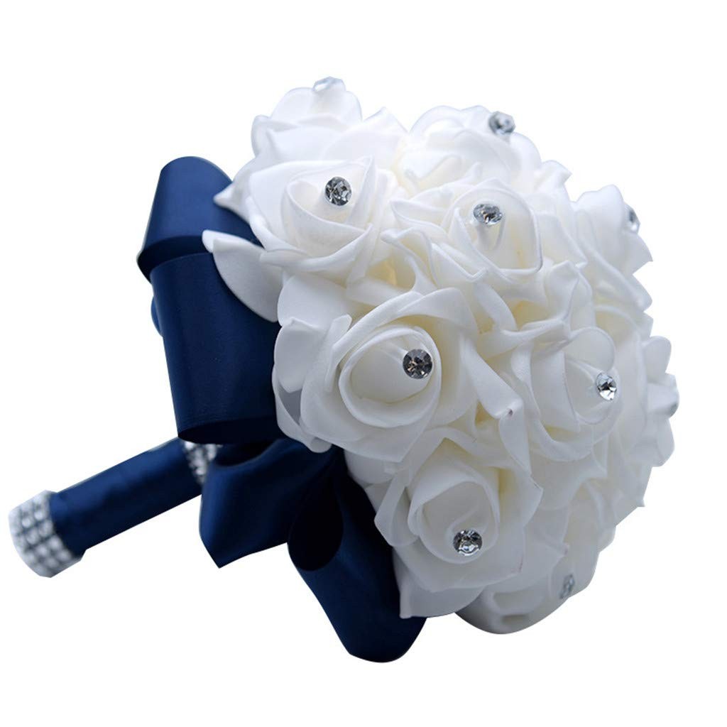 Wedding Bouquet Crystal PE Roses Bouquets Bridal Bridesmaid Hand Flowers for …