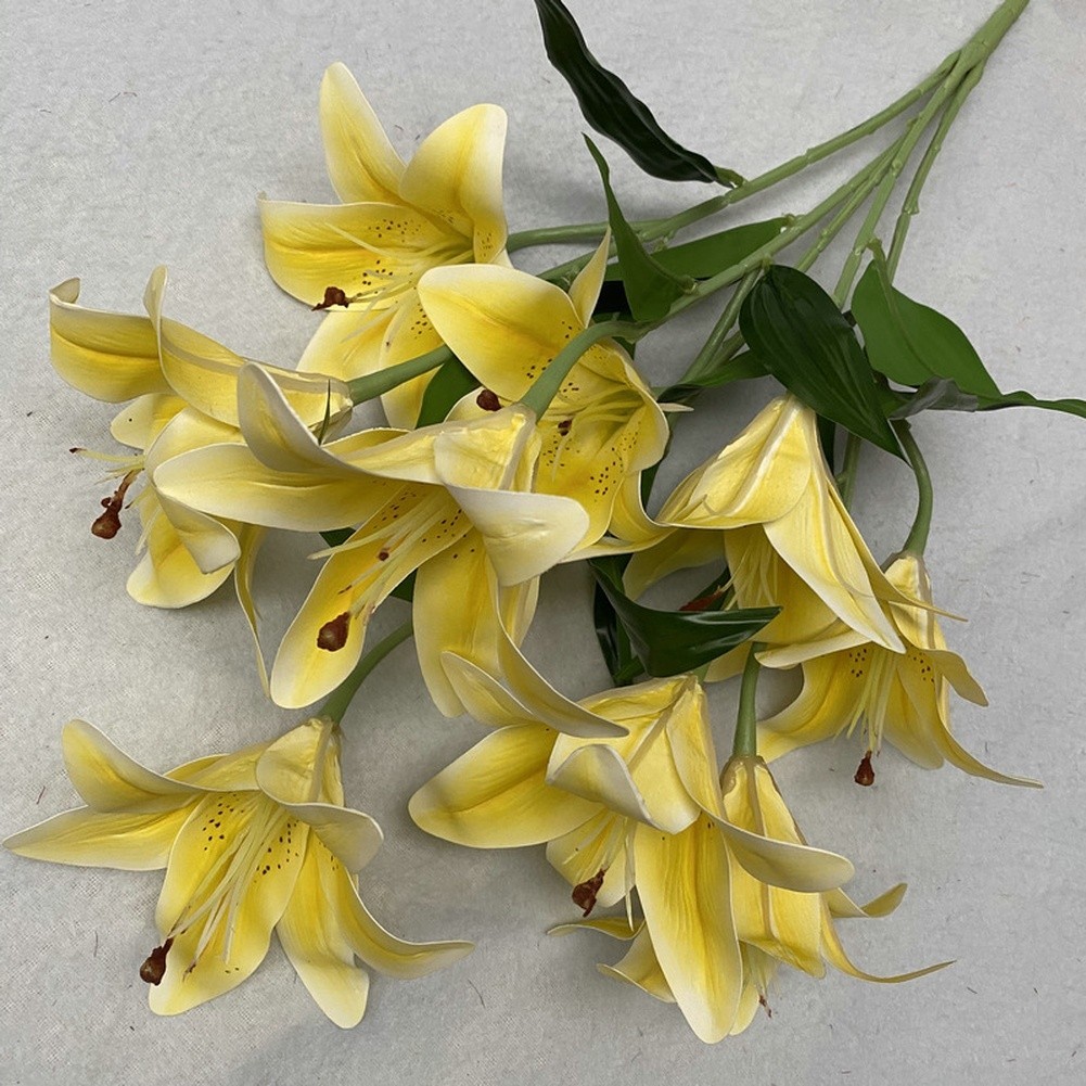 for real Touch Artificial for lily Flowers for Wedding Decor Photography 59cm