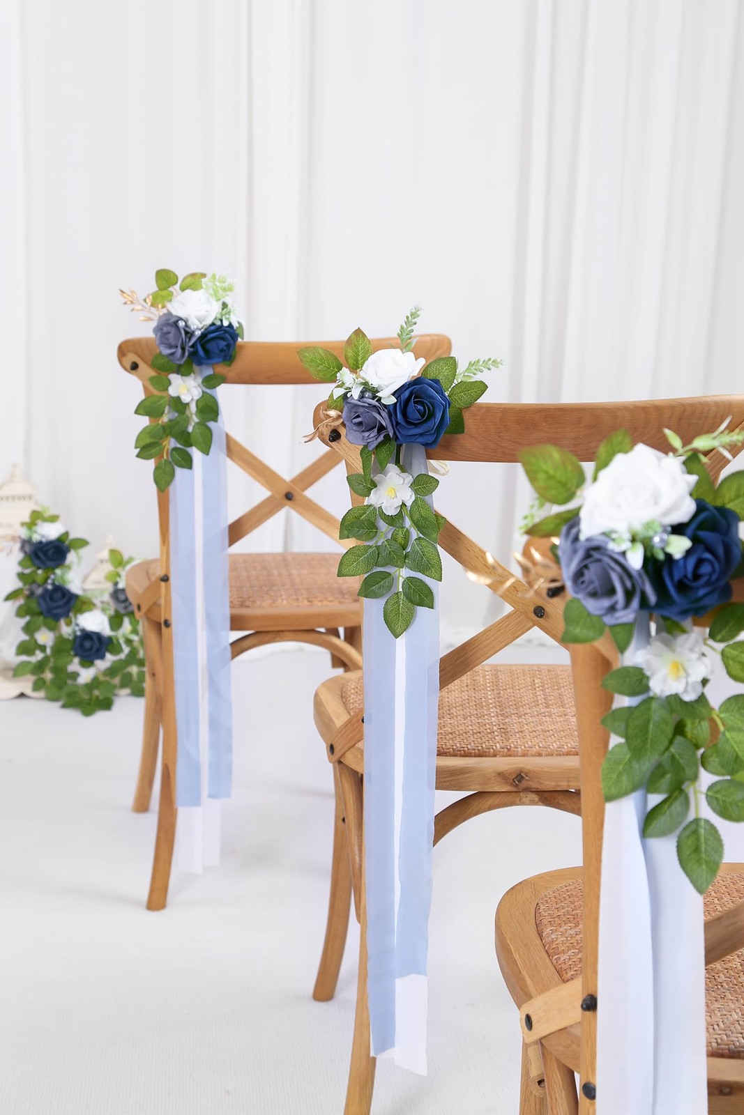 DreamBuilt 10 Blue Wedding Aisle Decorations