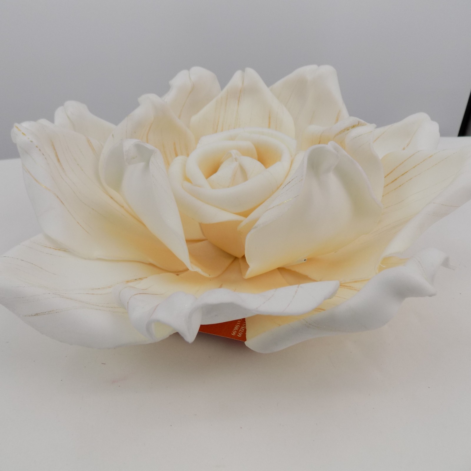 Ashland Blush Romance Cream Color Rose Flower Tabletop or Hanging Decor Foam 9″