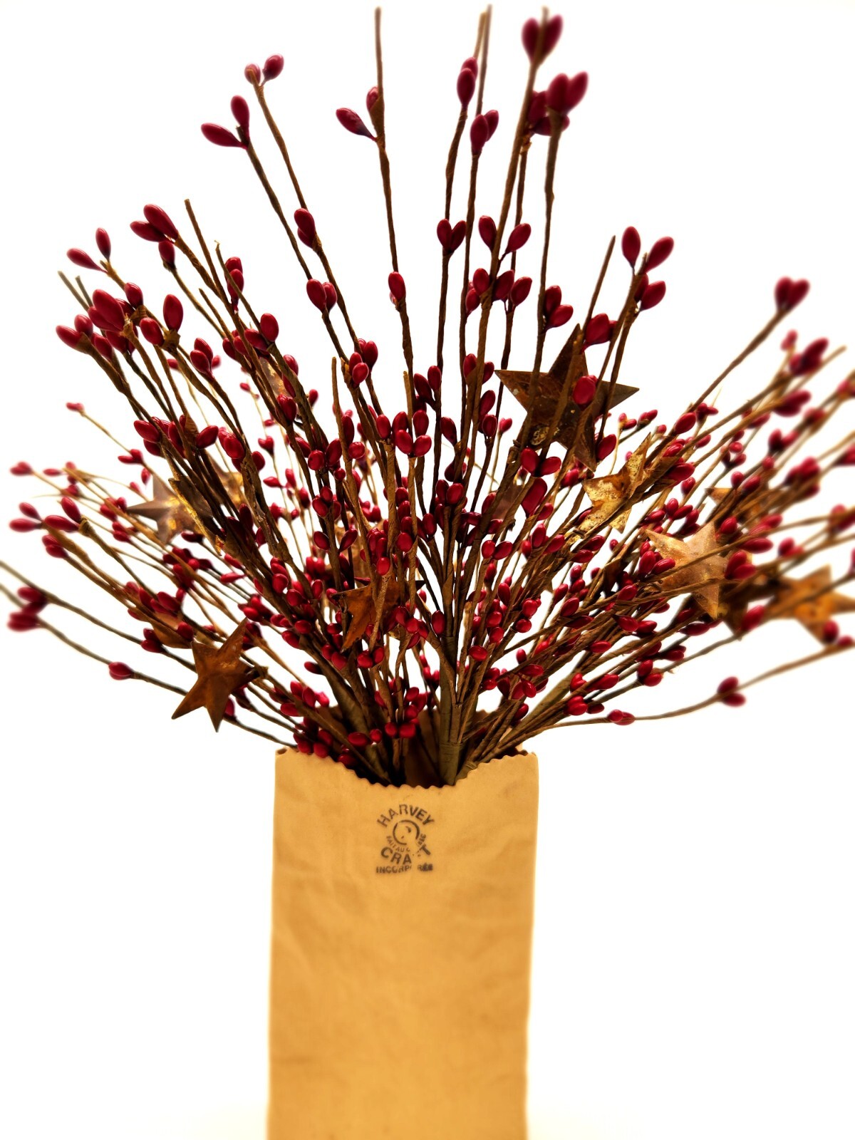 Red Berry Picks Artificial Berries Spray Pick for Wedding Home Decor 16″ EV-N501