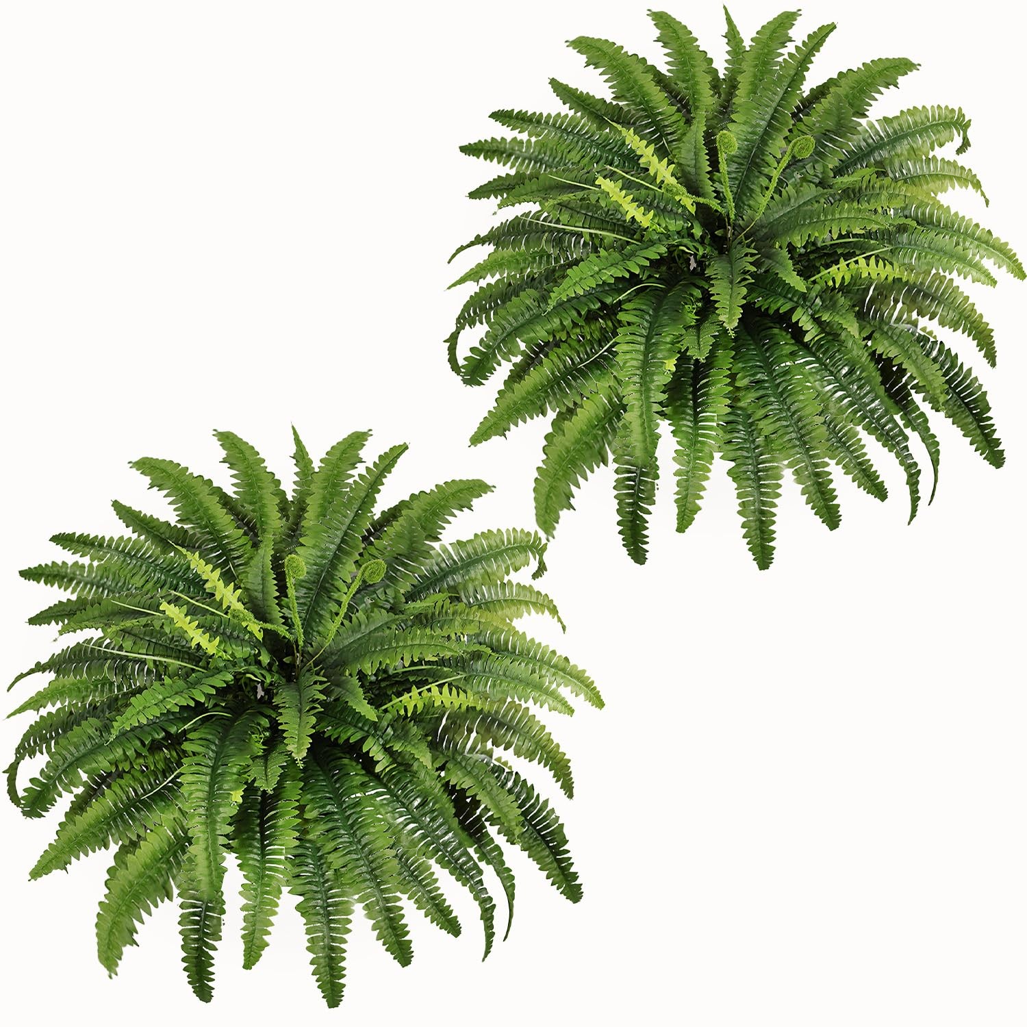 Fake Ferns – 2 Packs Artificial Ferns for Outdoors & Indoors, 45in Large Bost…