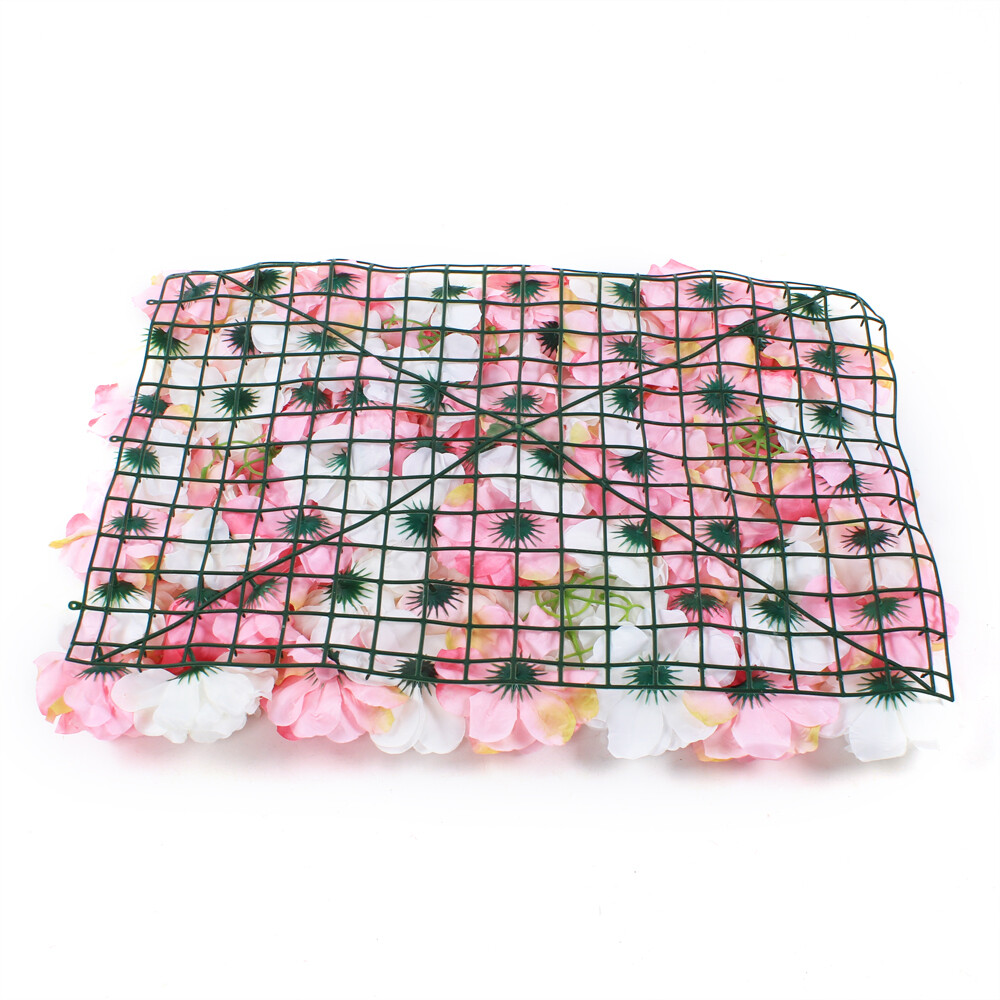 12Pc Rose Flower Wall Panels Artificial Silk Wedding Decor Party Home Floral DIY