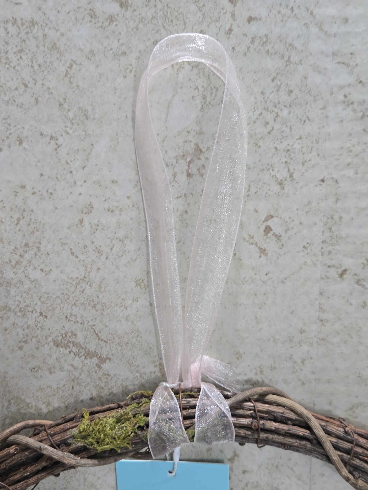 MARTHA STEWART Easter Bunny WREATH SPRING FLOWERS 16 INCHES NWT