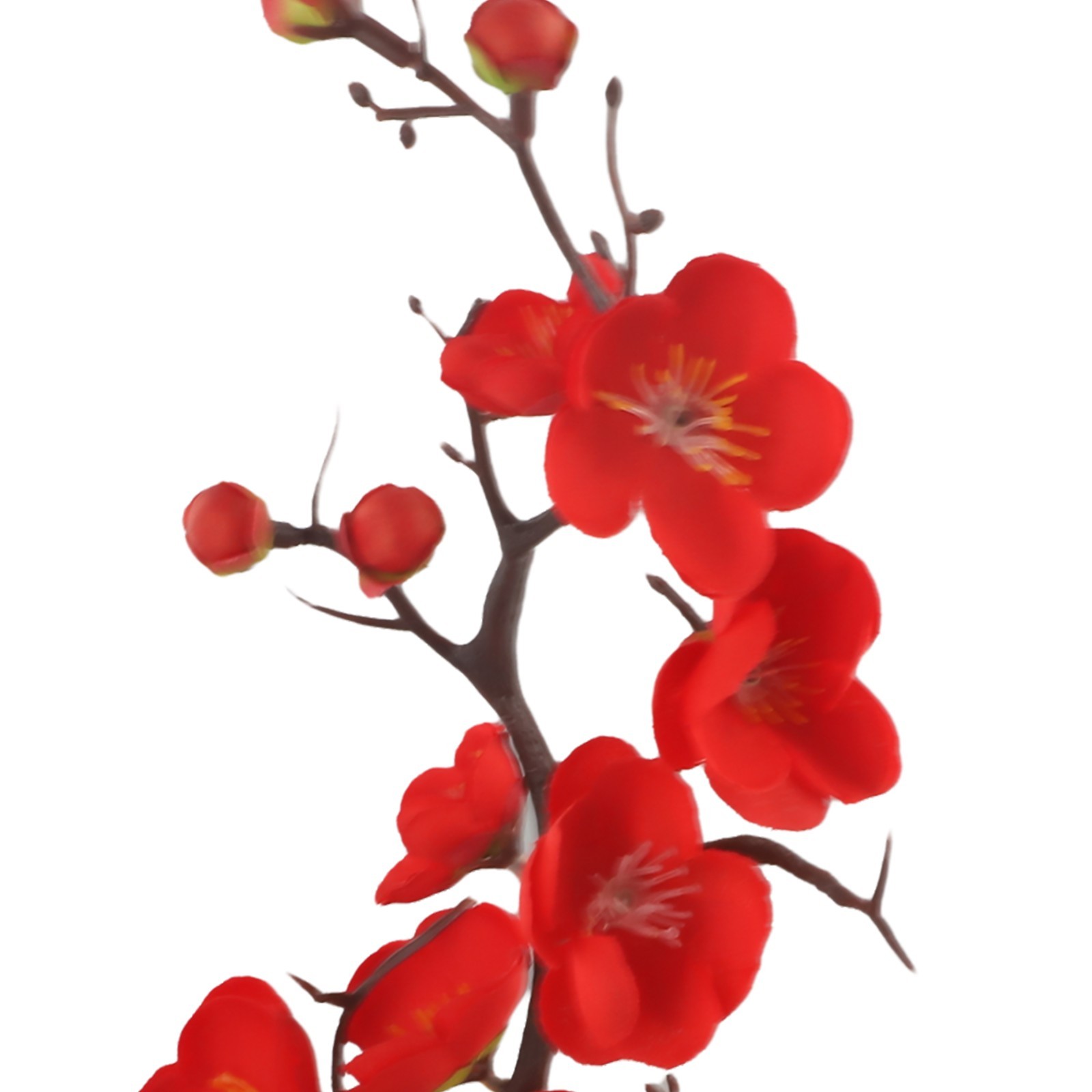 Plant Artificial Potted Flower Plastic Plum Blossom Decorative Garden Home